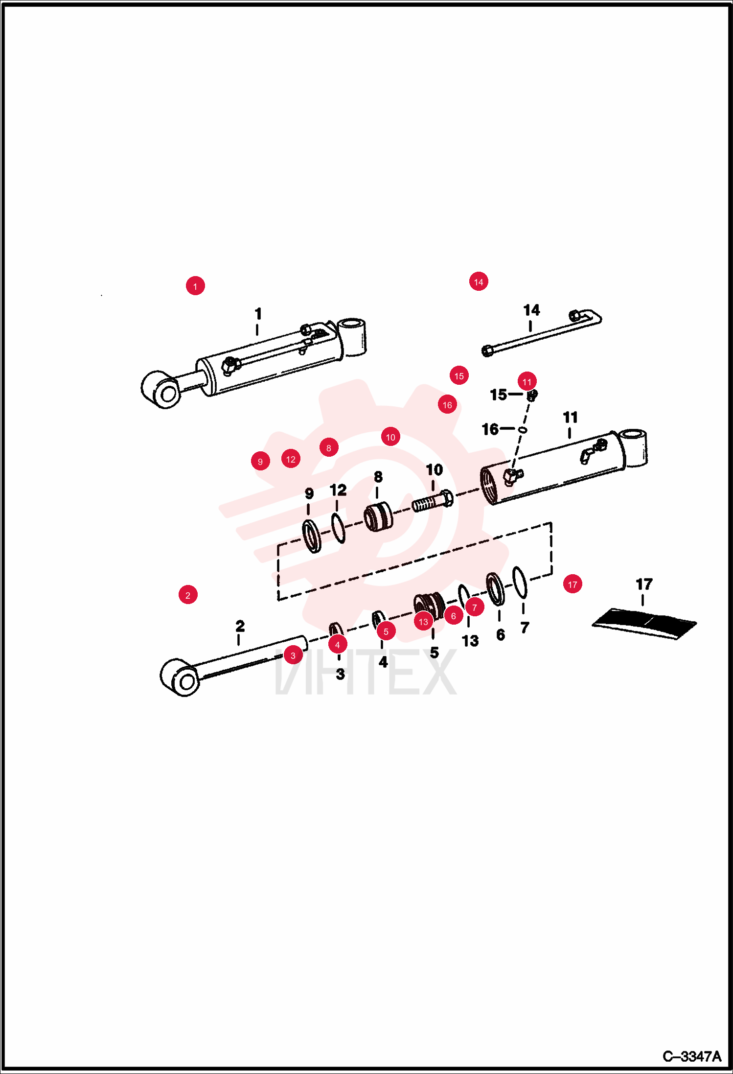 SHAFT, ROD CYL BOOM AND DIPPER 6532324 (5)