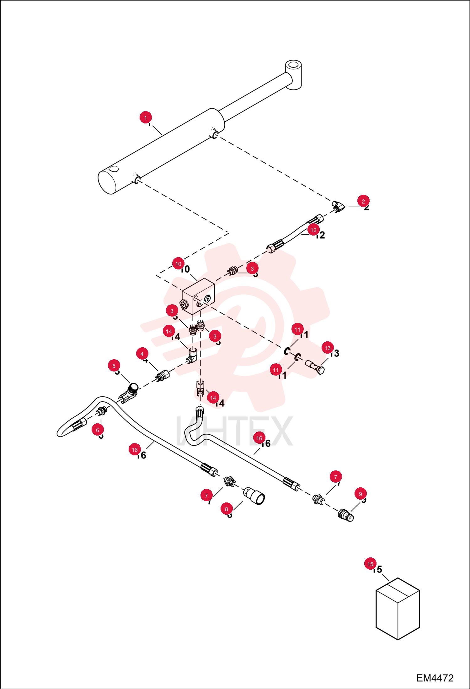 CYLINDER, HYD 7023093 (2)
