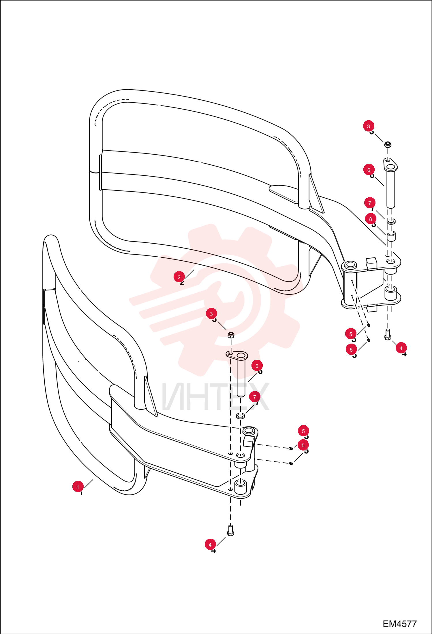 HANDLER BALE FRAME 7010851 (1)