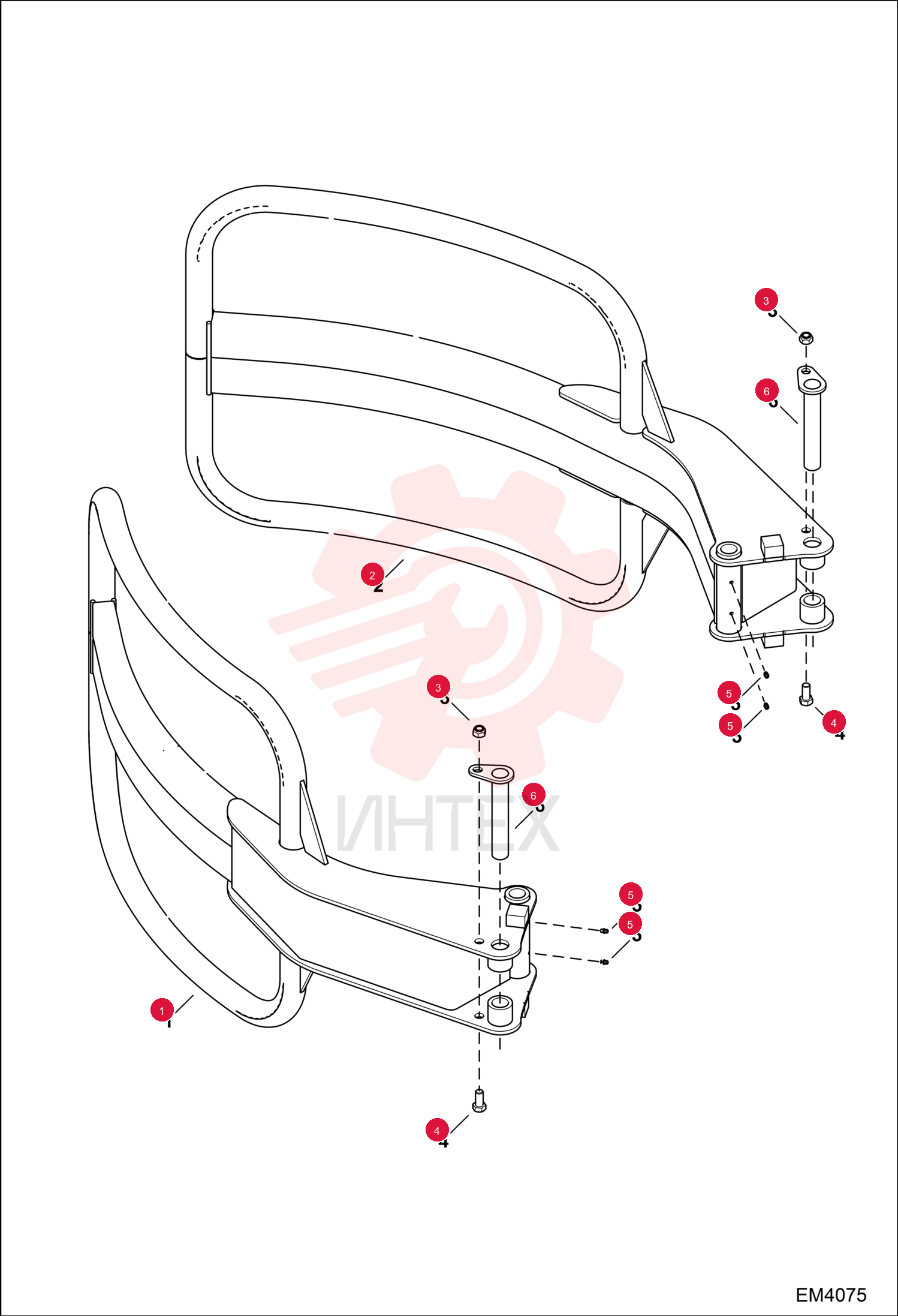 HANDLER BALE FRAME 7010851 (2)