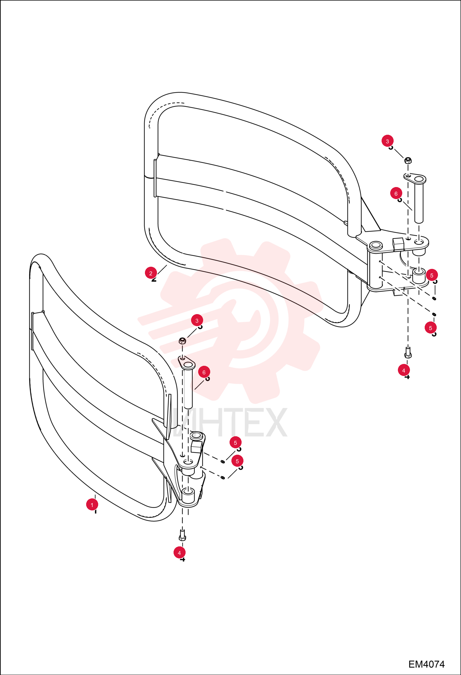 HANDLER BALE FRAME 7010850 (2)