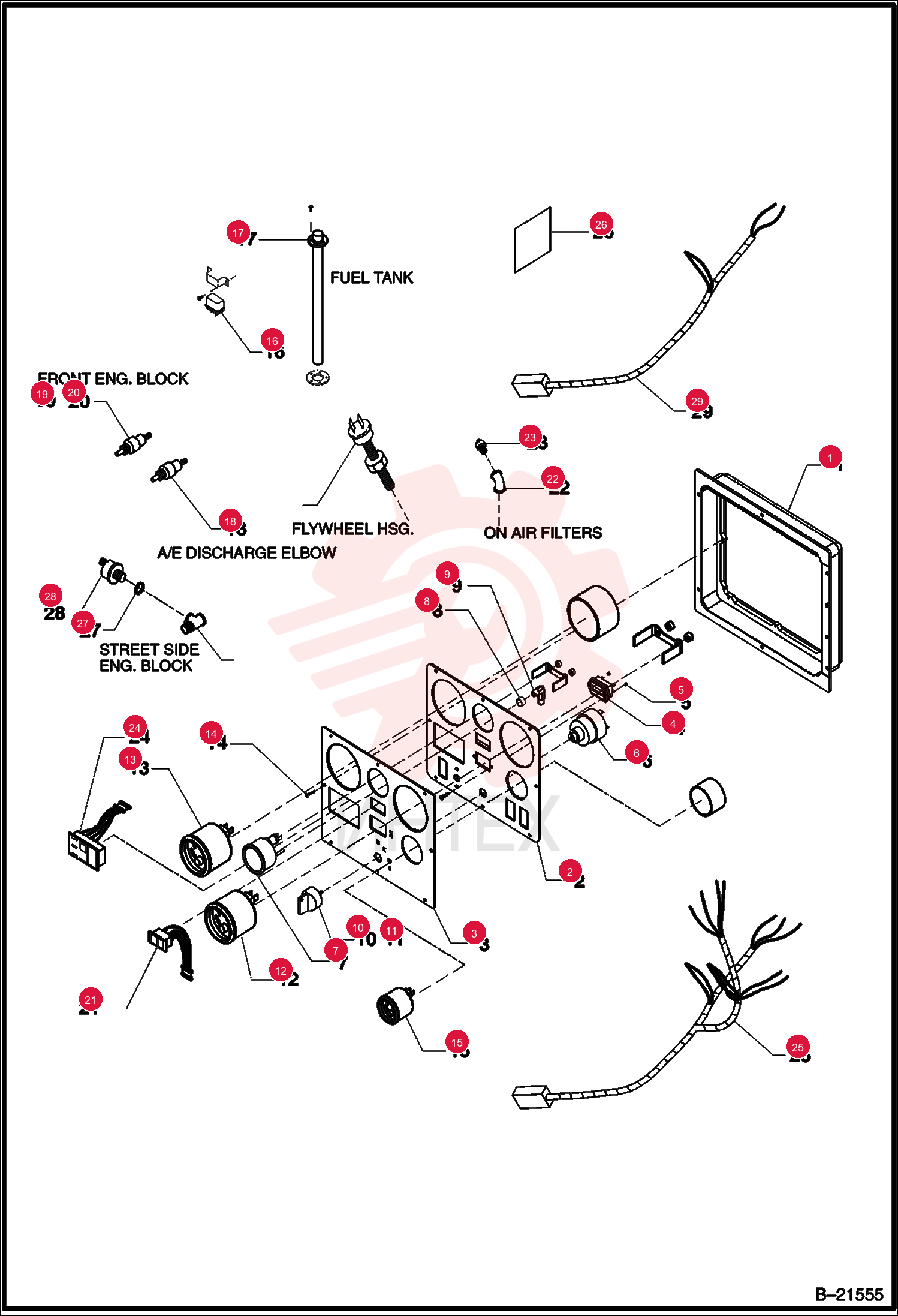 FRAME WW INSTR PNL