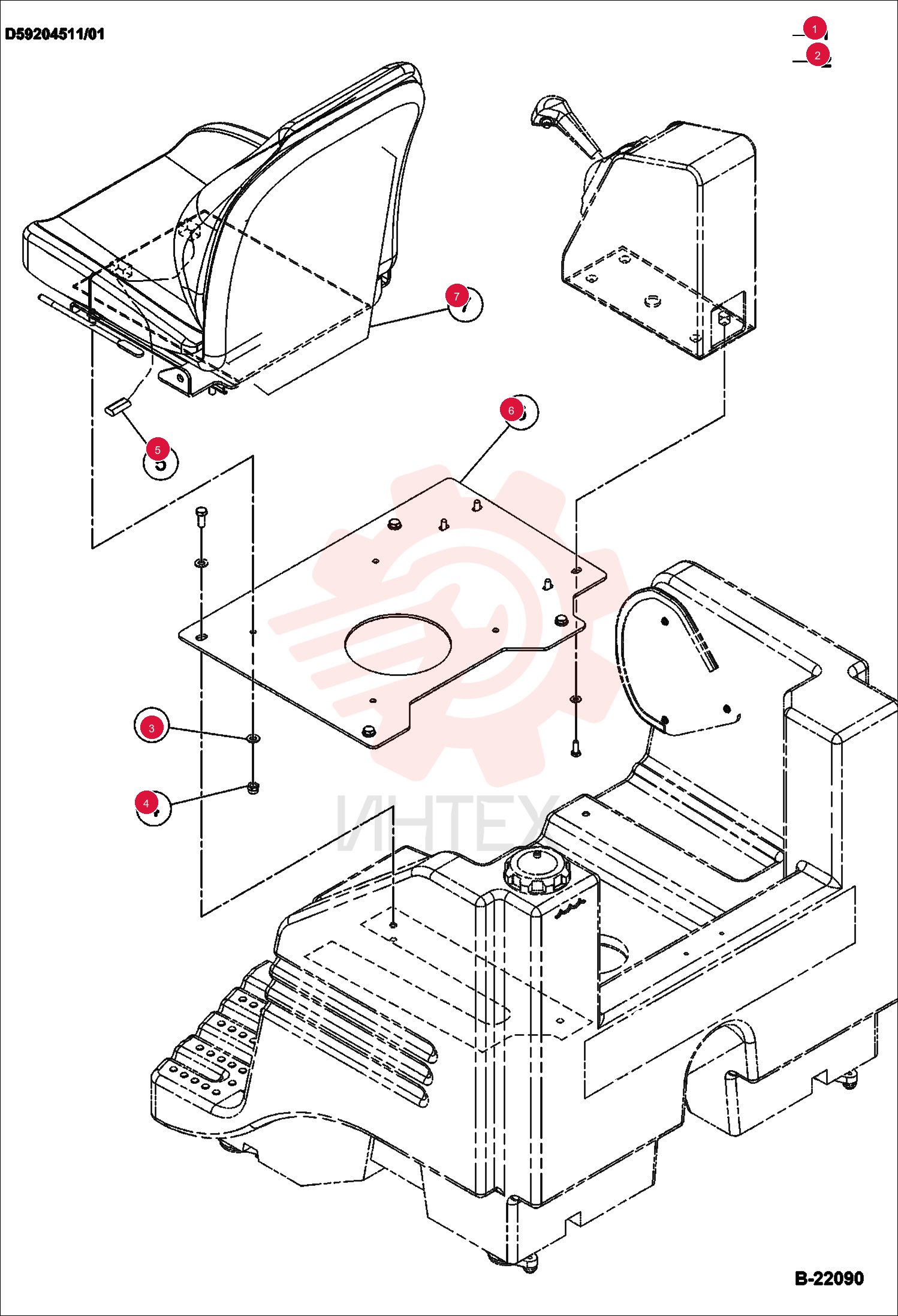 PLATE,SEAT SUSPENSION