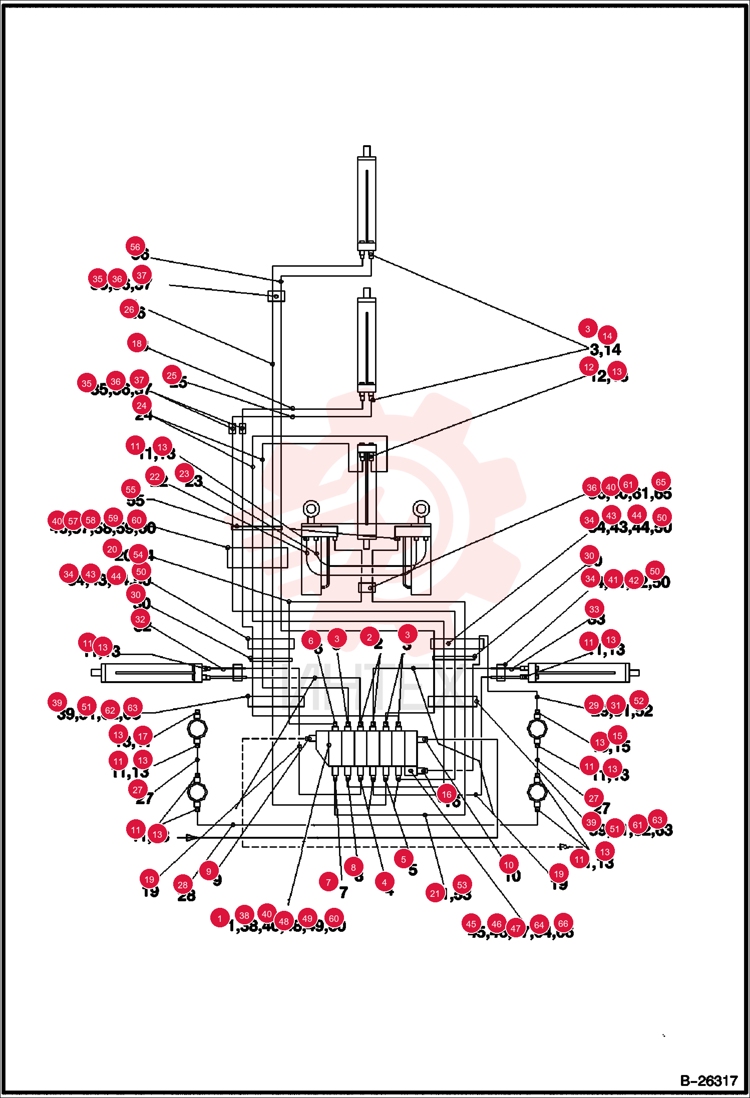 REAR DISTRIBUTOR 26444 SIDESHIFT