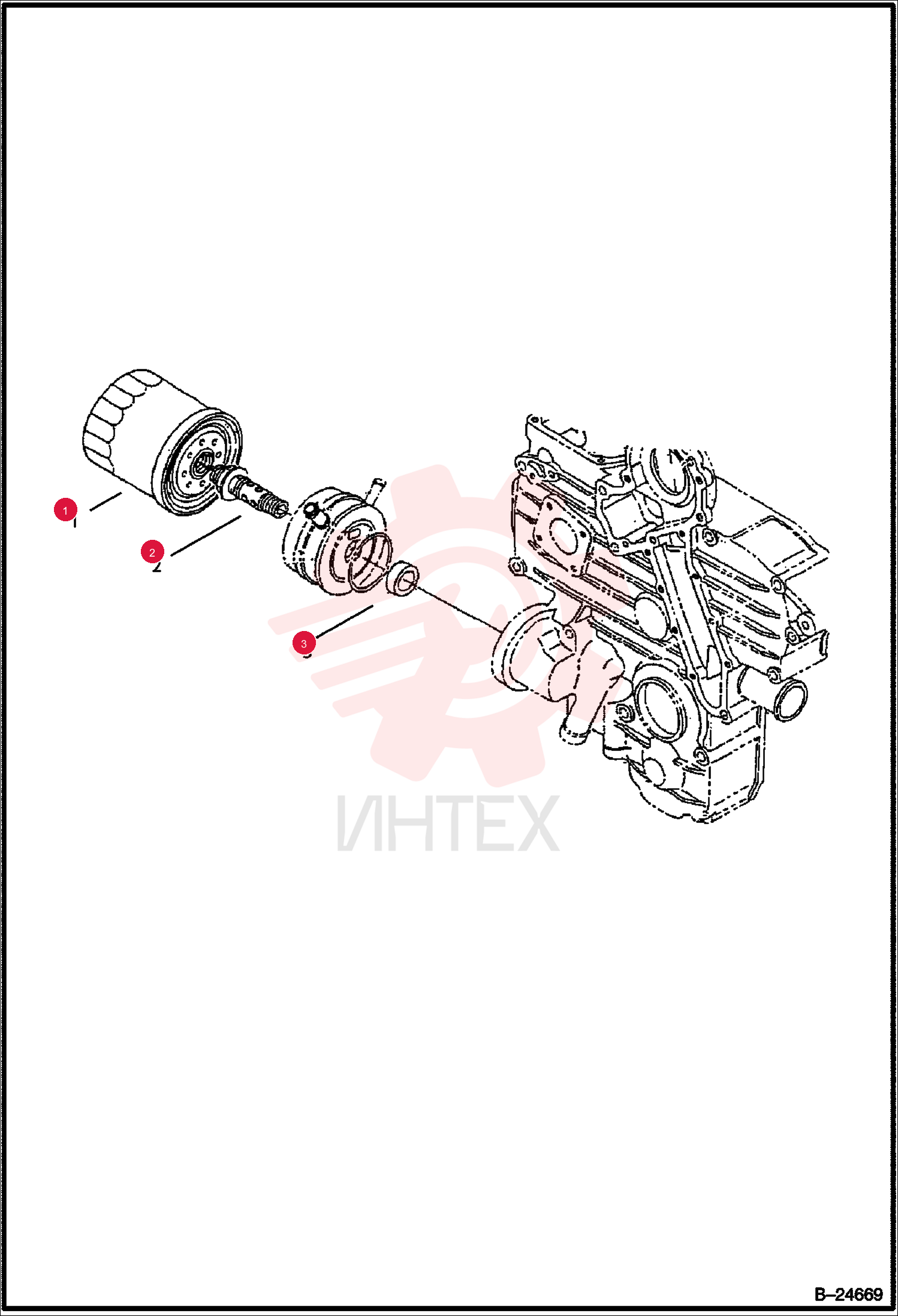 FILTER, OIL ENG 12 6675517 (7)