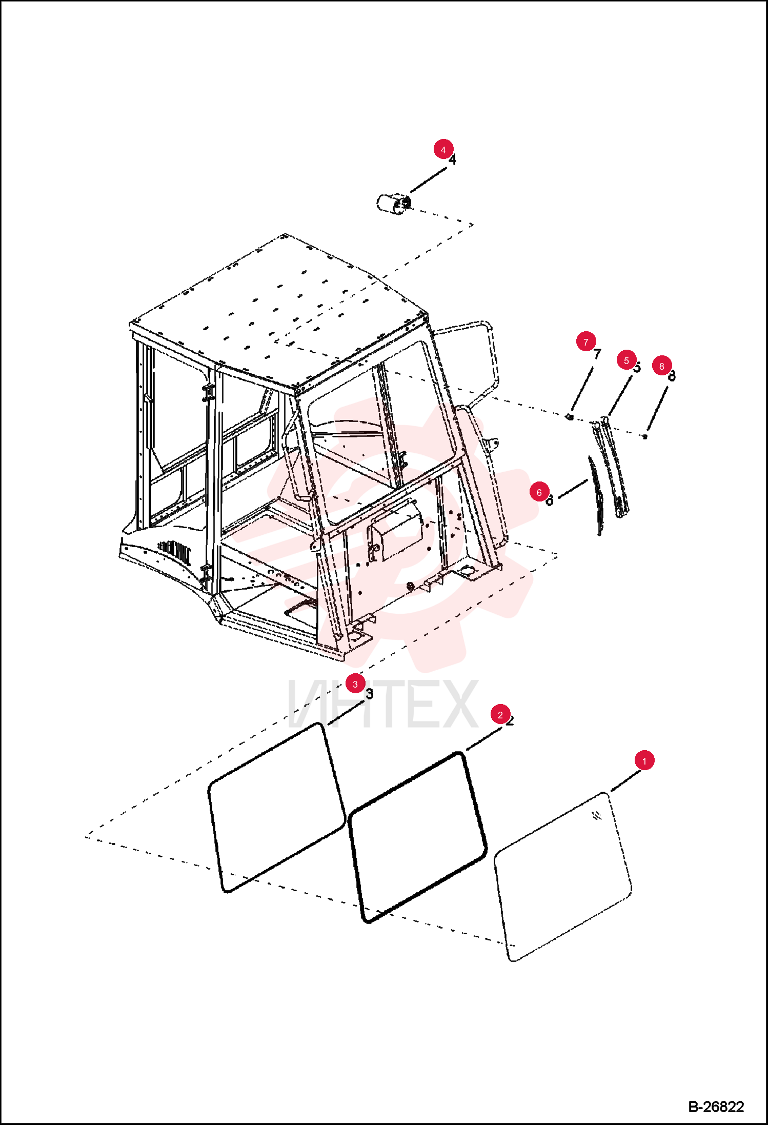 FRONT CABIN WINDOW