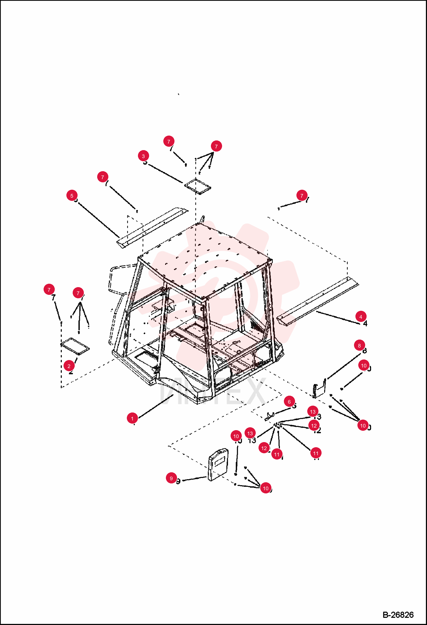 FRAME FOPS-ROPS