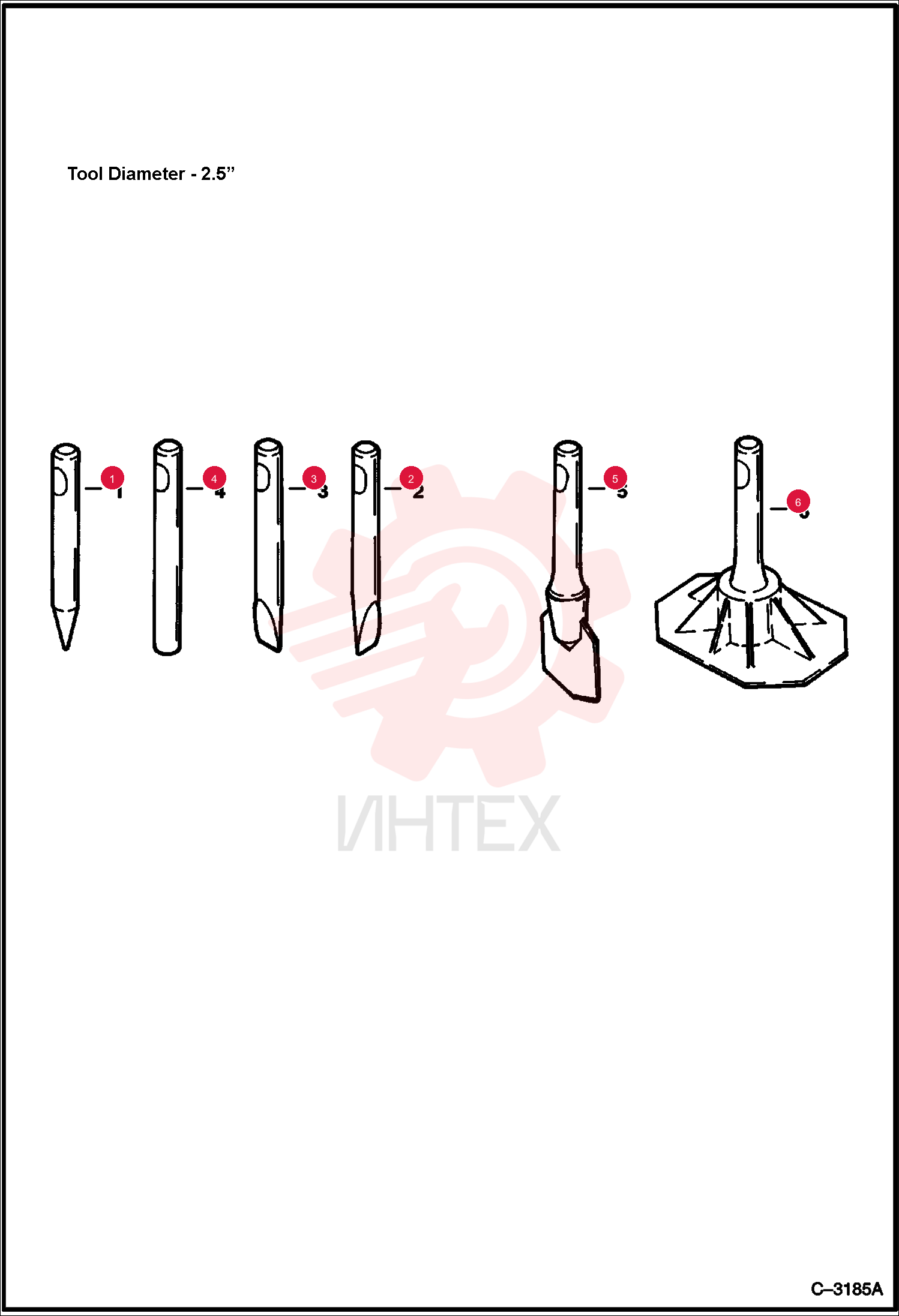 TOOL, CONICAL POINT 6678861 (4)