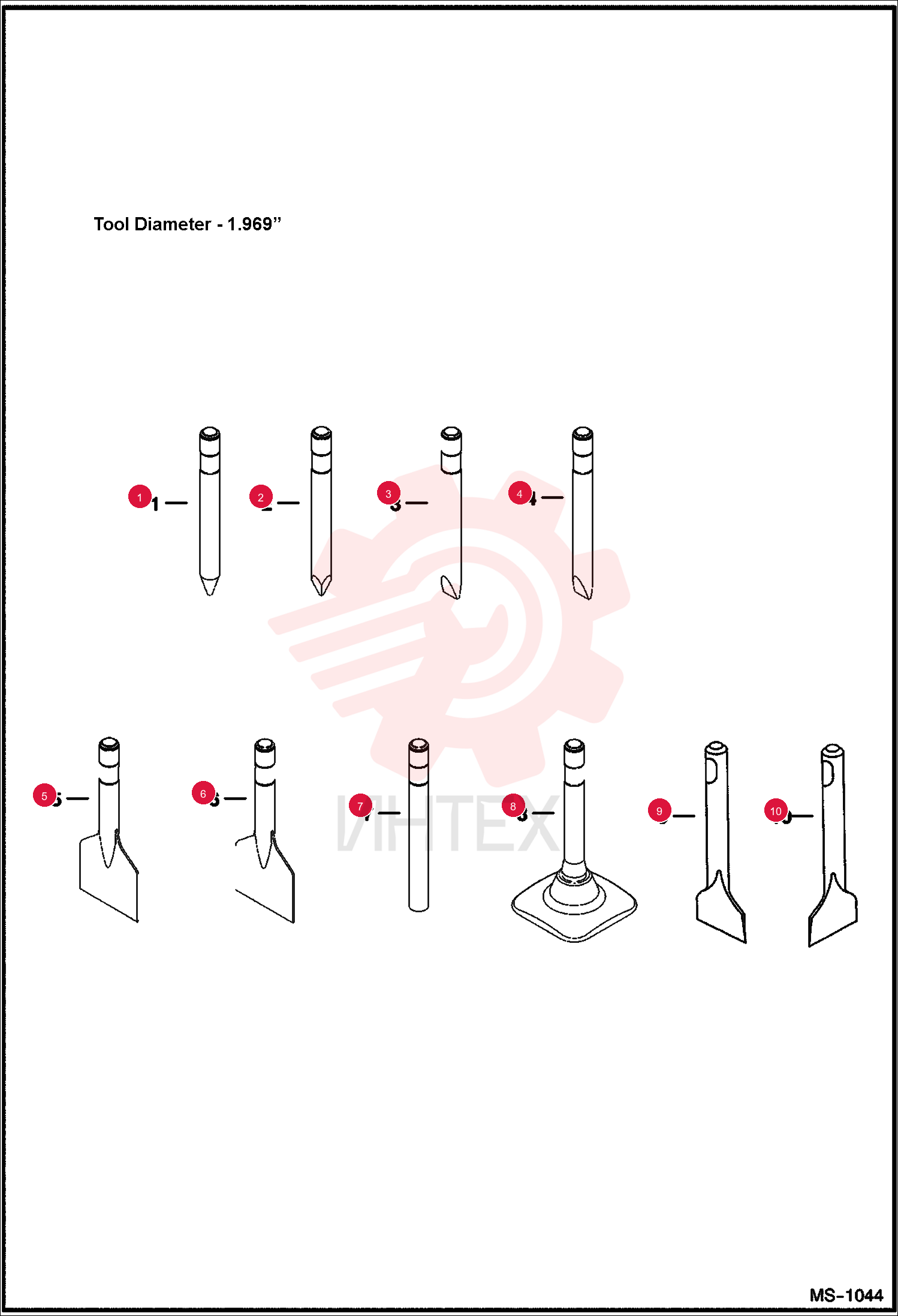 TOOL, CONICAL POINT 6676004 (2)