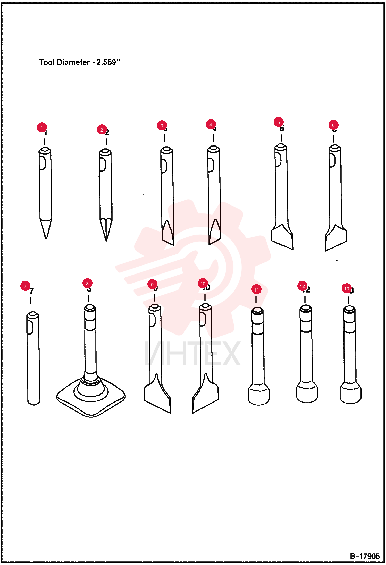 TOOL, CONICAL POINT 6676930 (1)