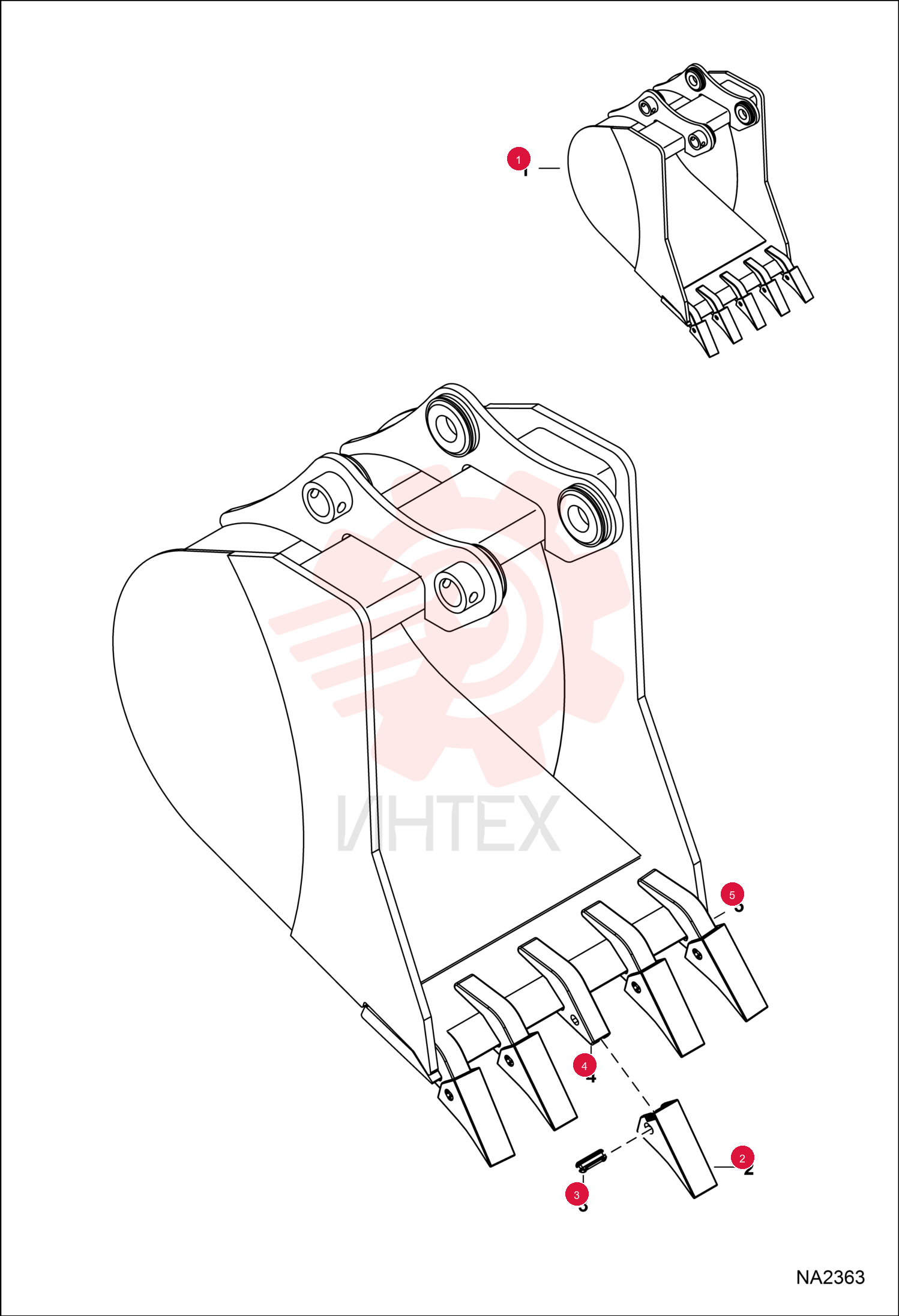 TOOTH BUCKET (5) 6657330 (2)
