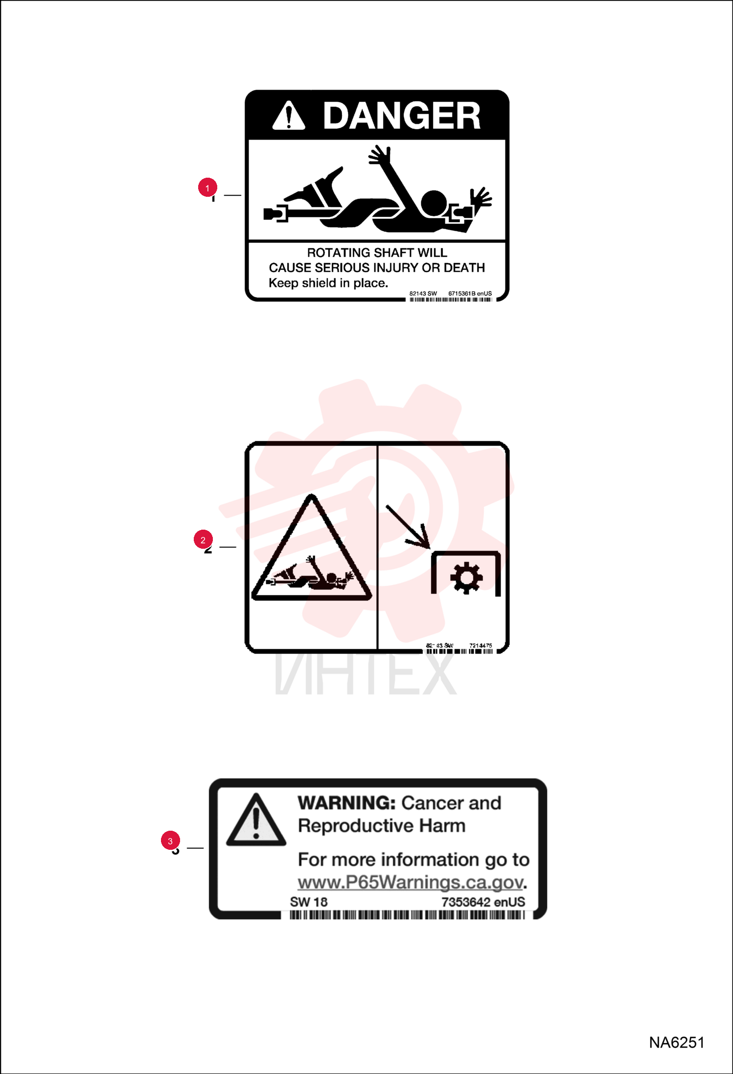 DECAL, DANGER 6715361