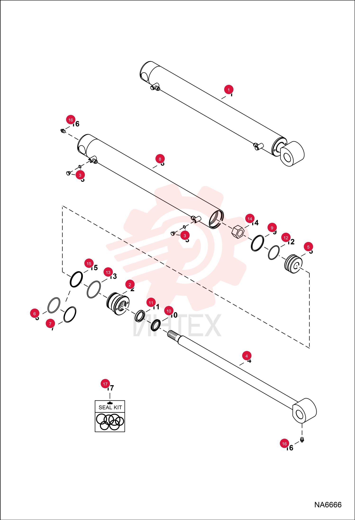 CYLINDER, ARM EXTENDABLE 7261359