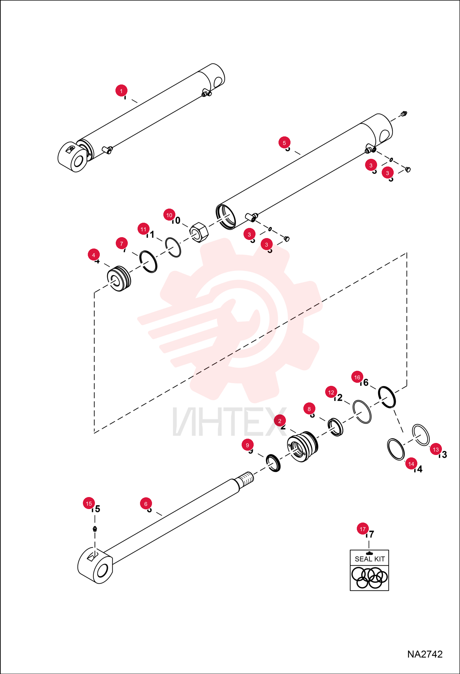 CYLINDER, CLAMP 7254098