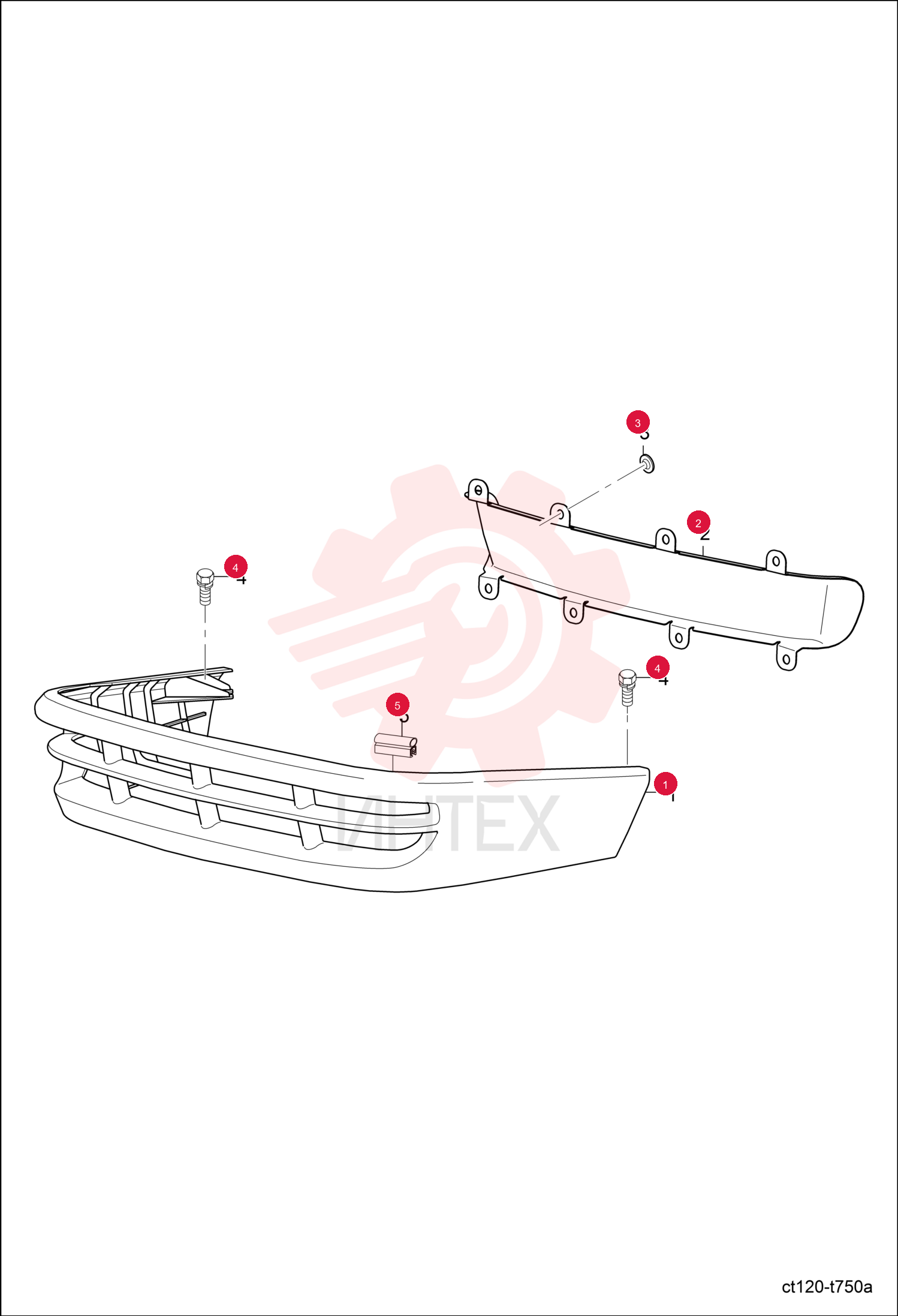 FRAME, GRILL FRONT LOW 6697299