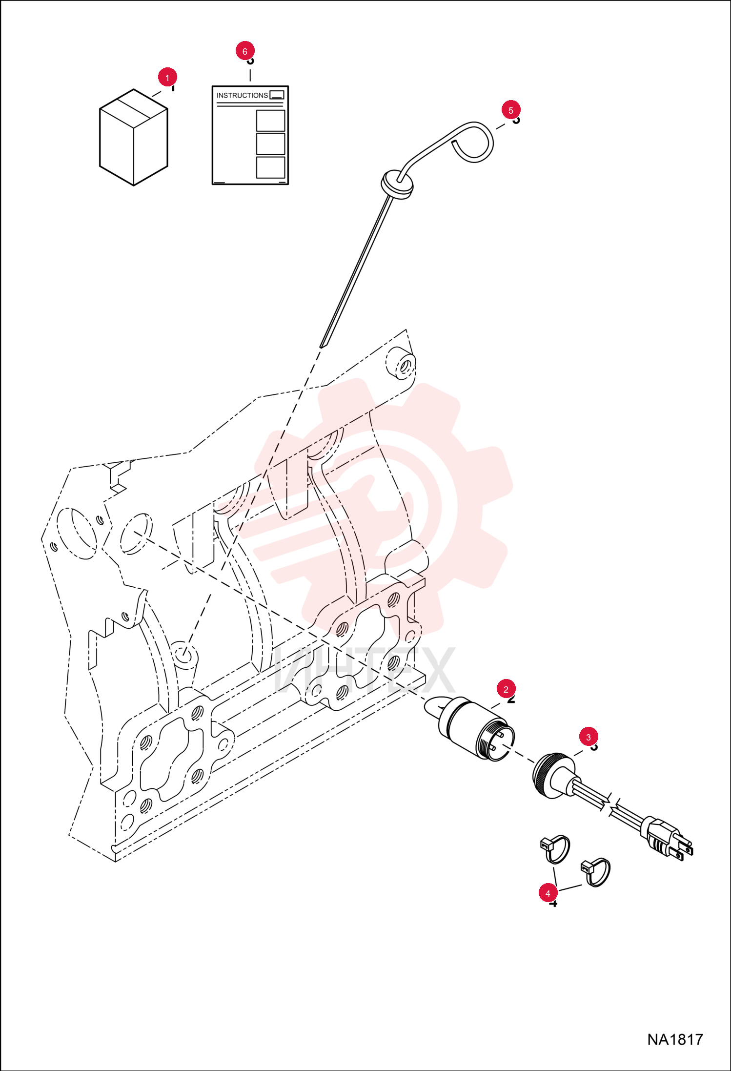 KIT, ENGINE BLOCK HEATER 7184543