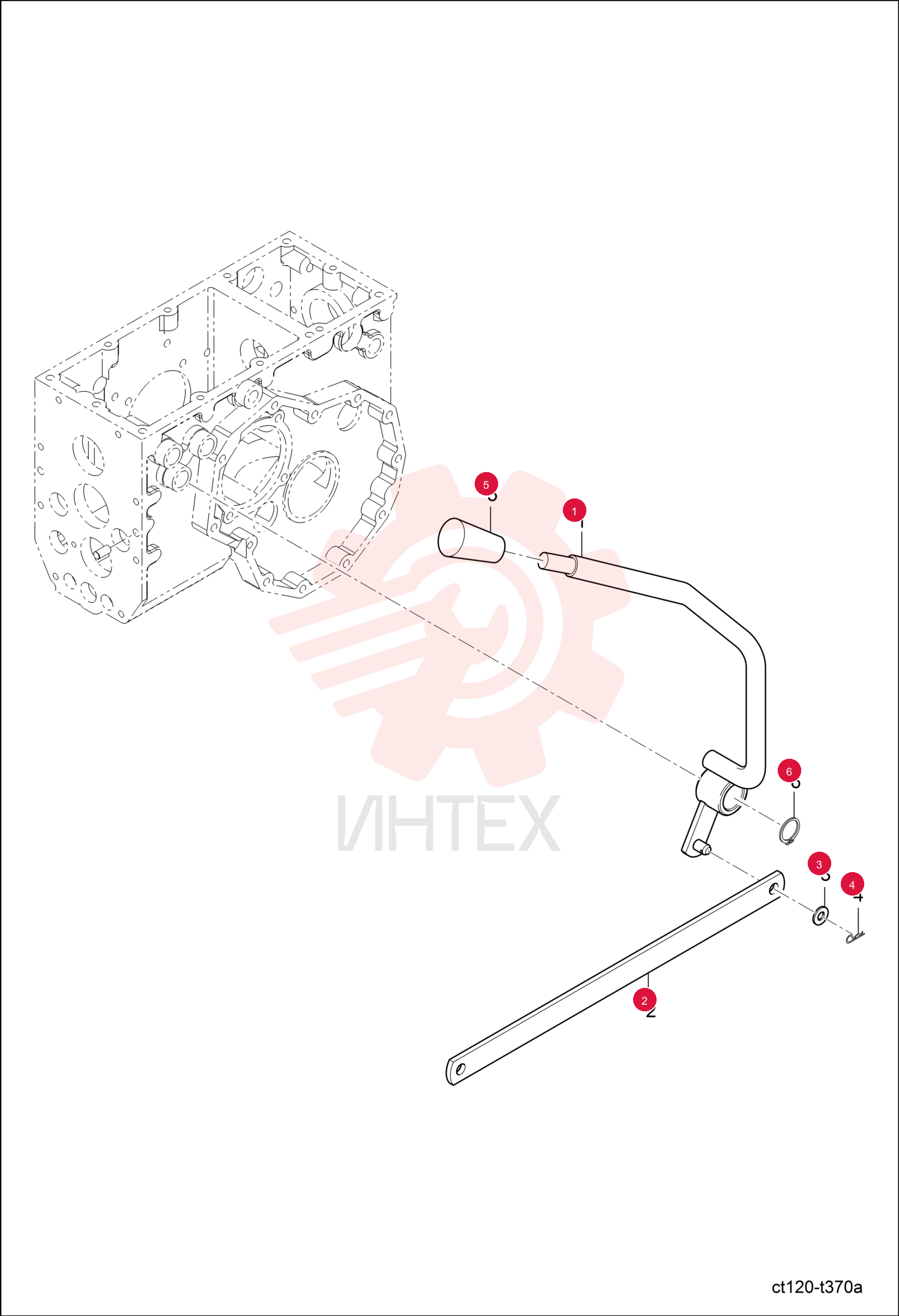 LEVER FRONT WHEEL 6697422
