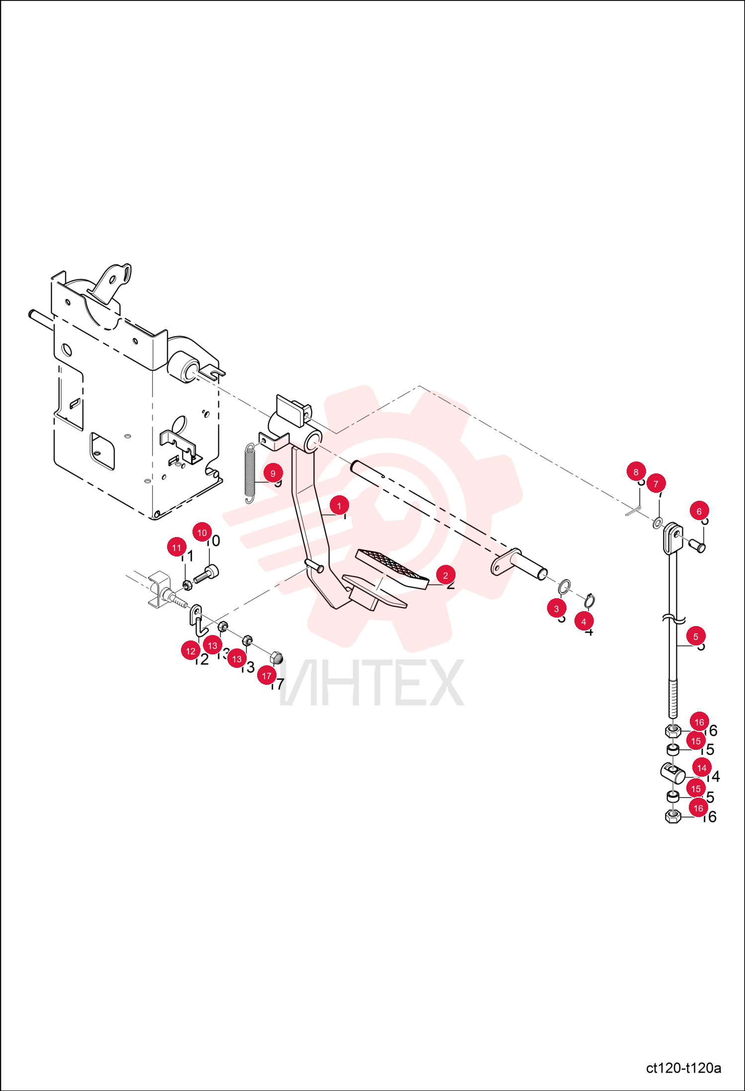 PEDAL CLUTCH 6697478