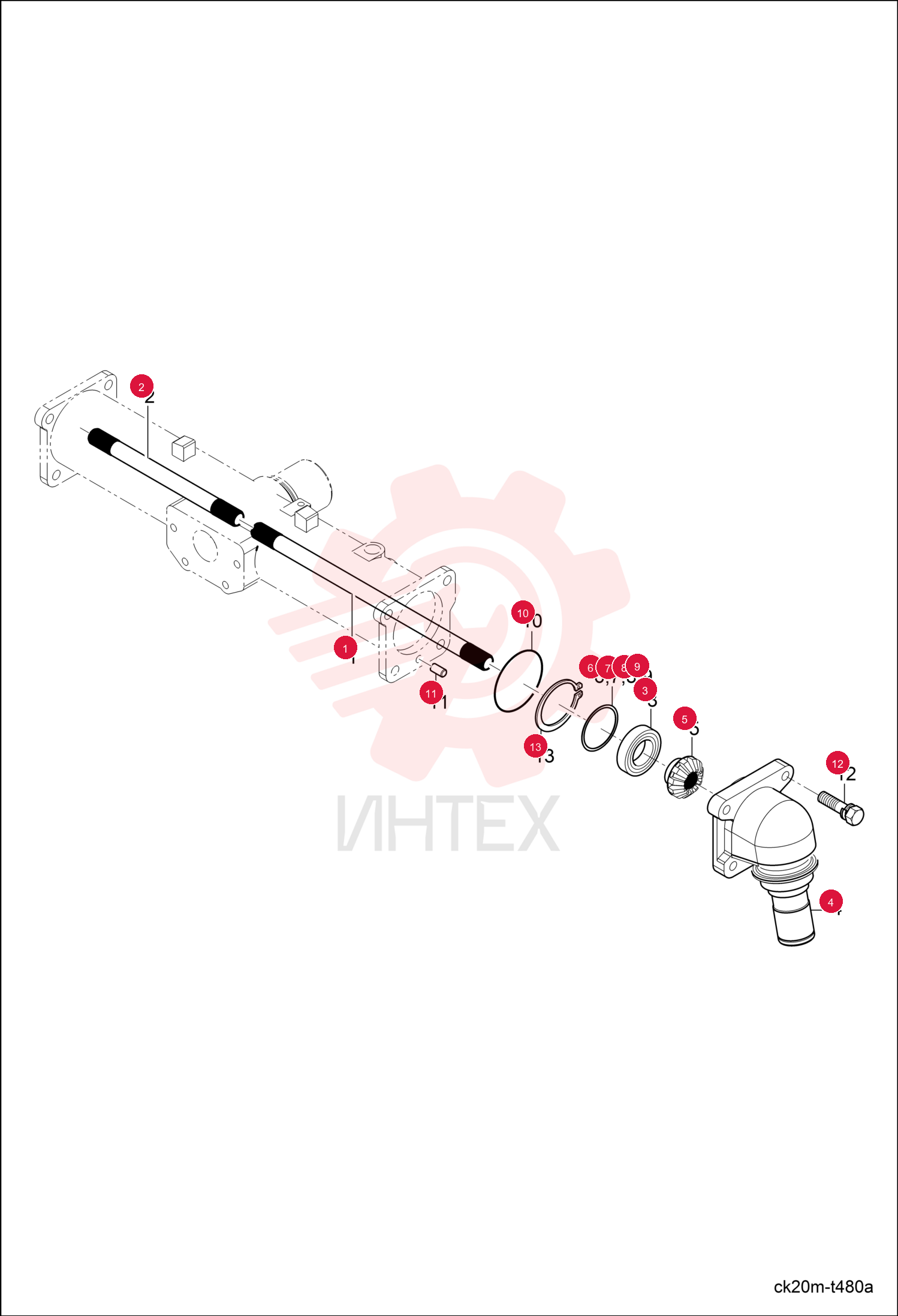 SHAFT DIFF GEAR(LH) 6695092