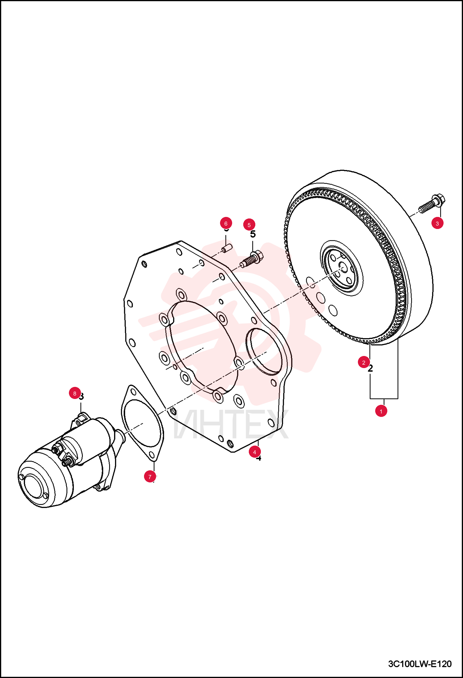 ASSY, ENG FLYWHEEL 7000904
