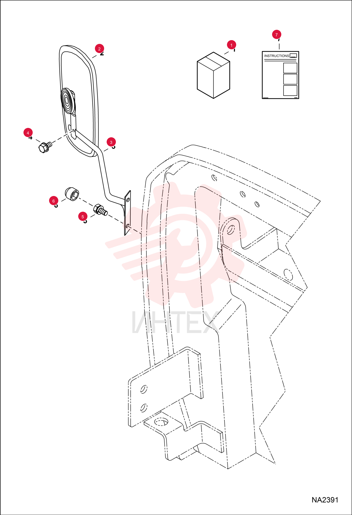 KIT, MIRROR SIDE 7176298
