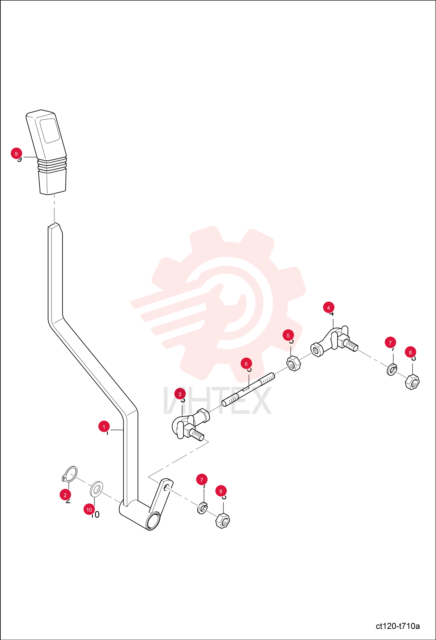 LEVER ADJUSTING 6697412
