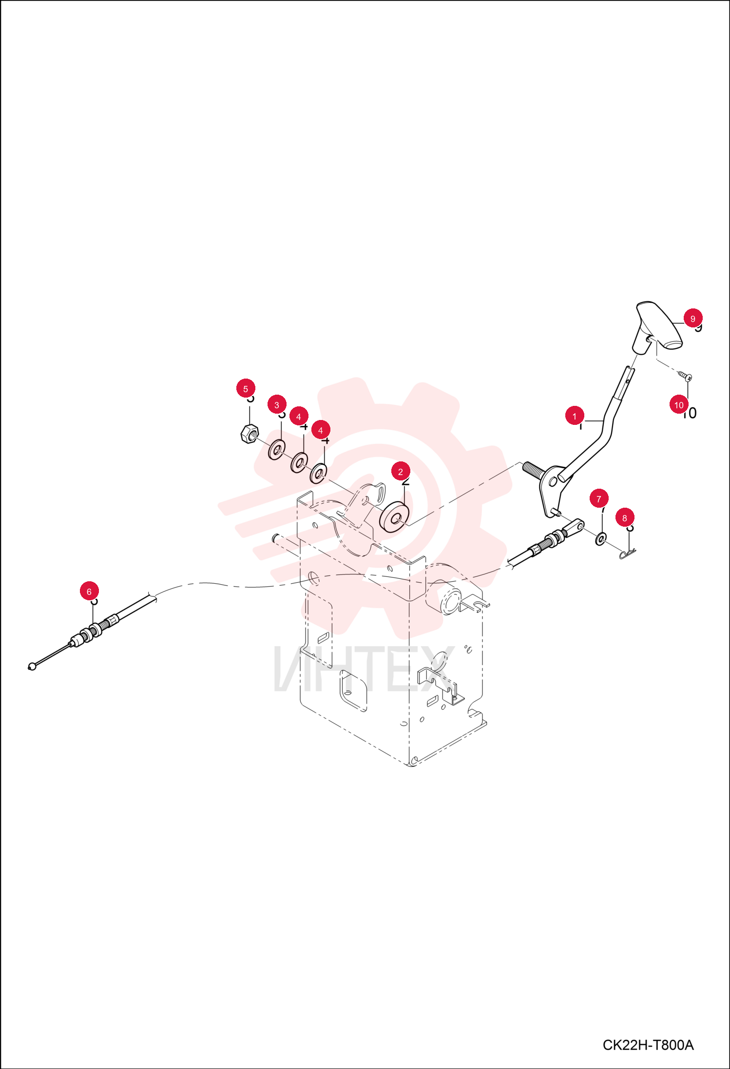 LEVER, THROTTLE 7000937