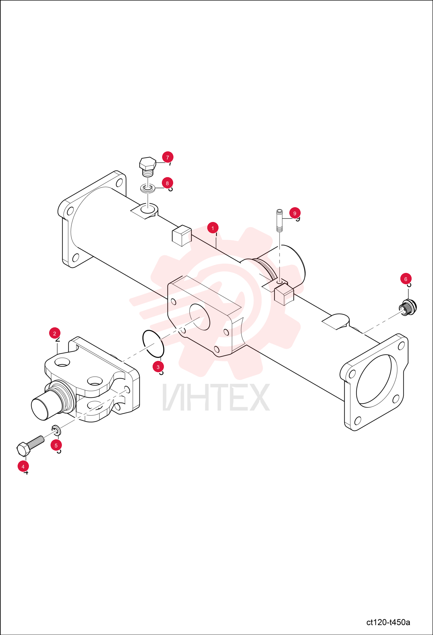 SUPPORT, FRONT AXLE 6697991