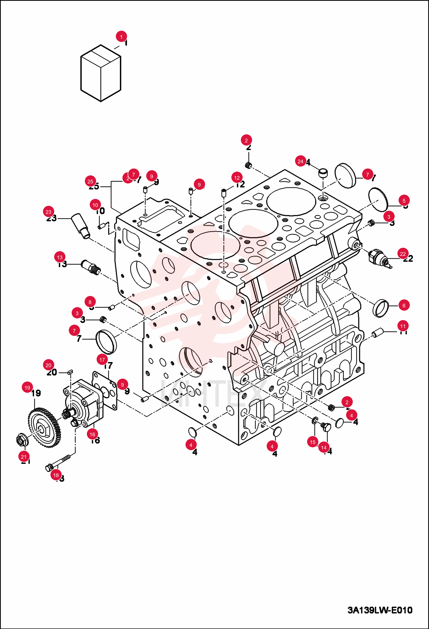ENGINE, DAEDONG 3A139LWBC