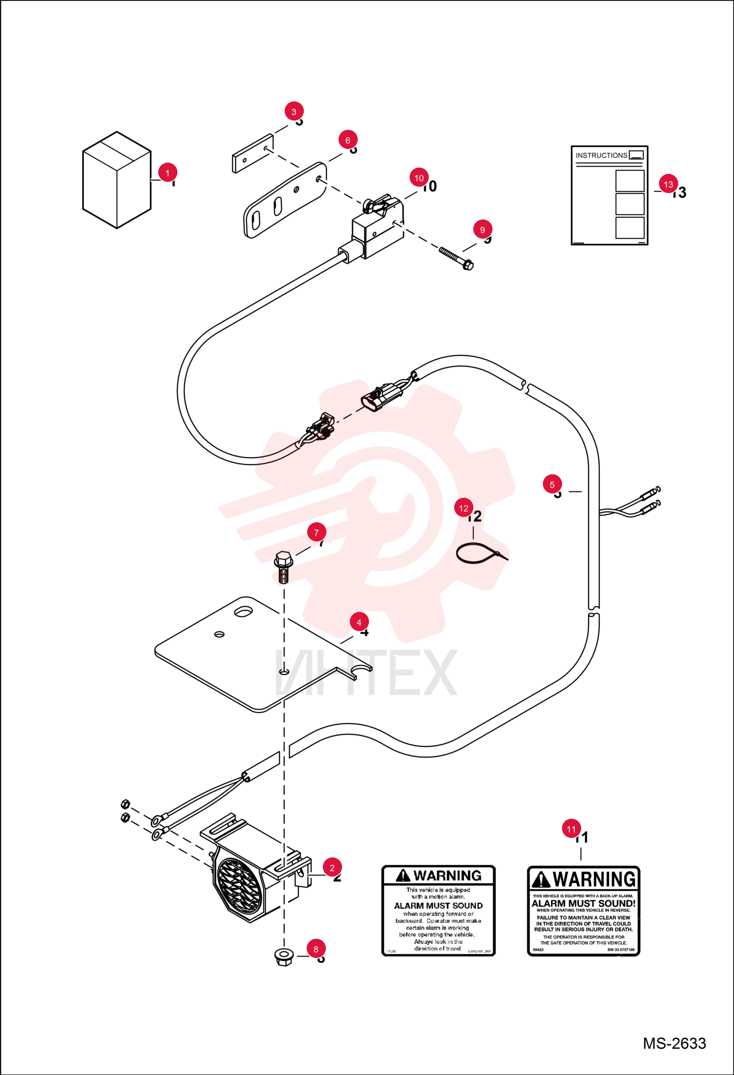 KIT, ALARM BACK-UP 7152592