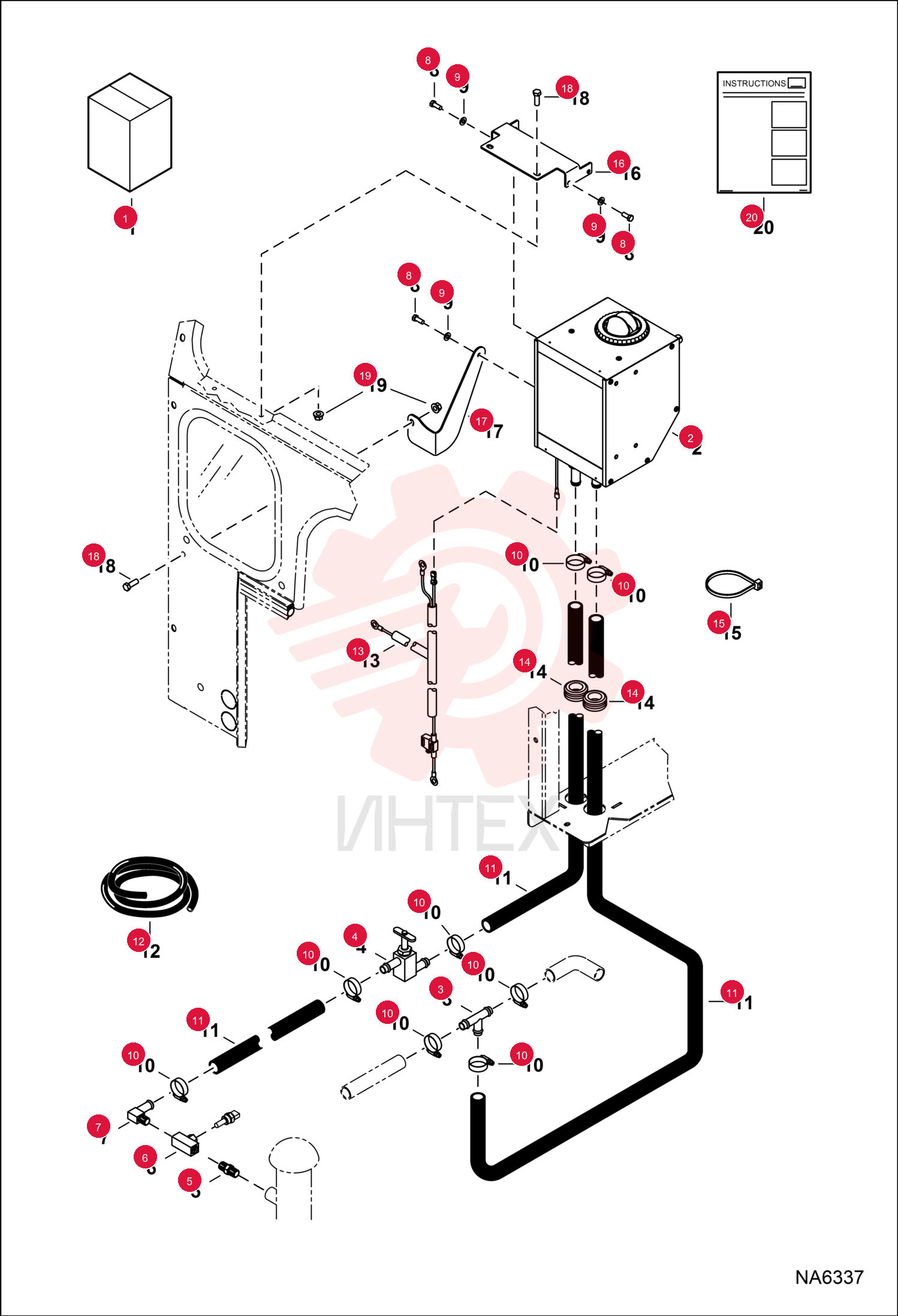 KIT, HEATER CAB 7206579