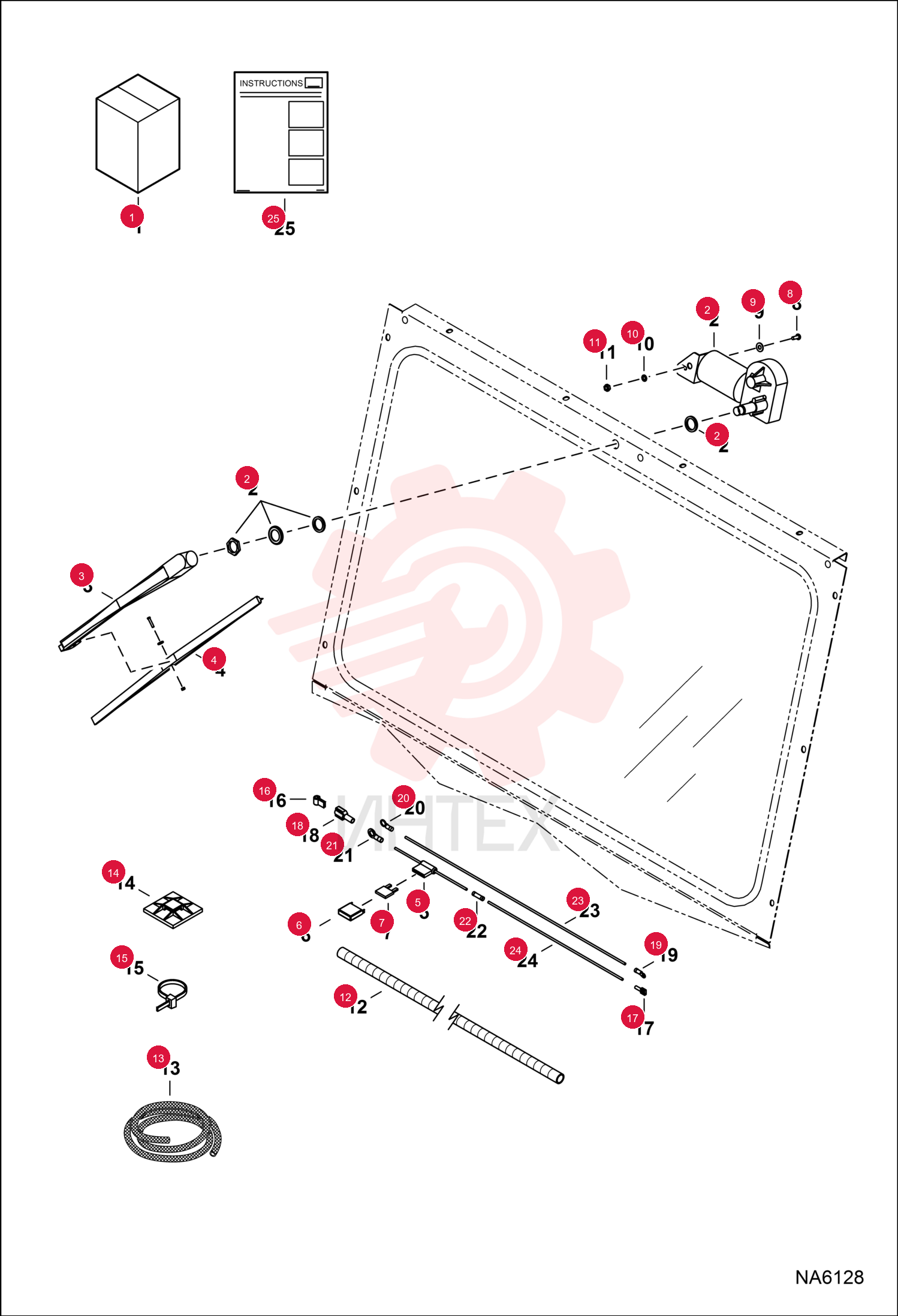 KIT, WIPER FRONT CAB 7206576