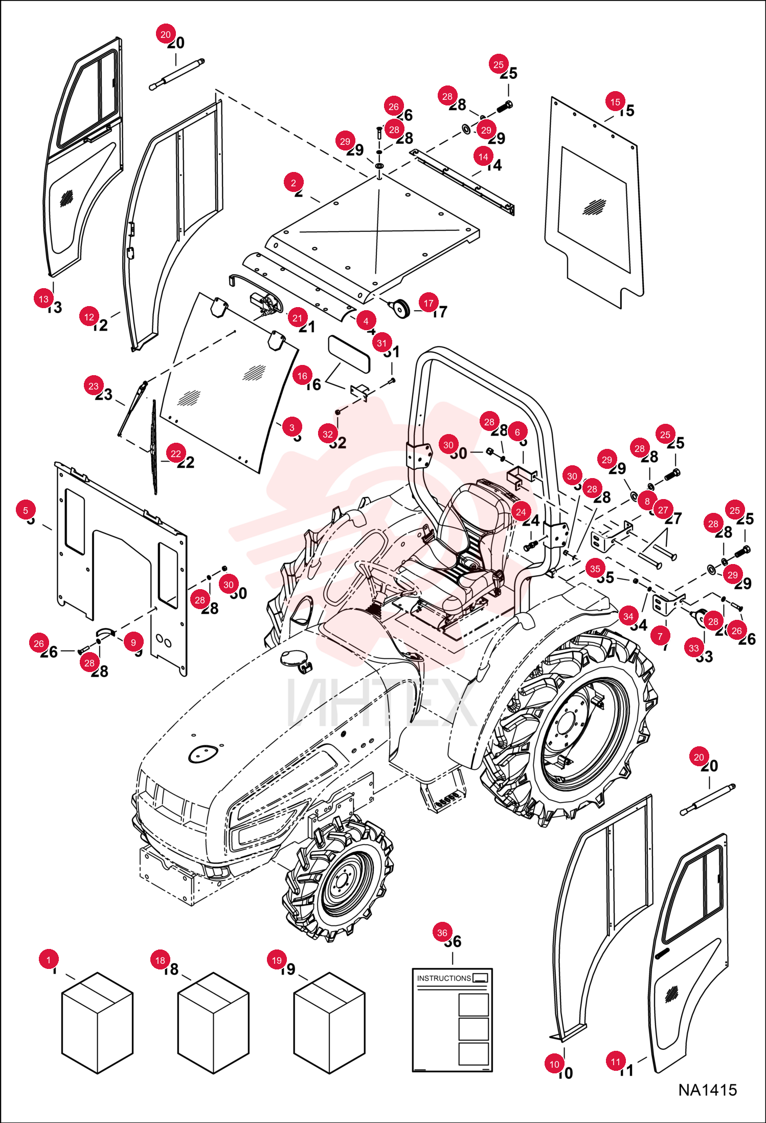 DOOR, CAB ASSY 7010083 (2)