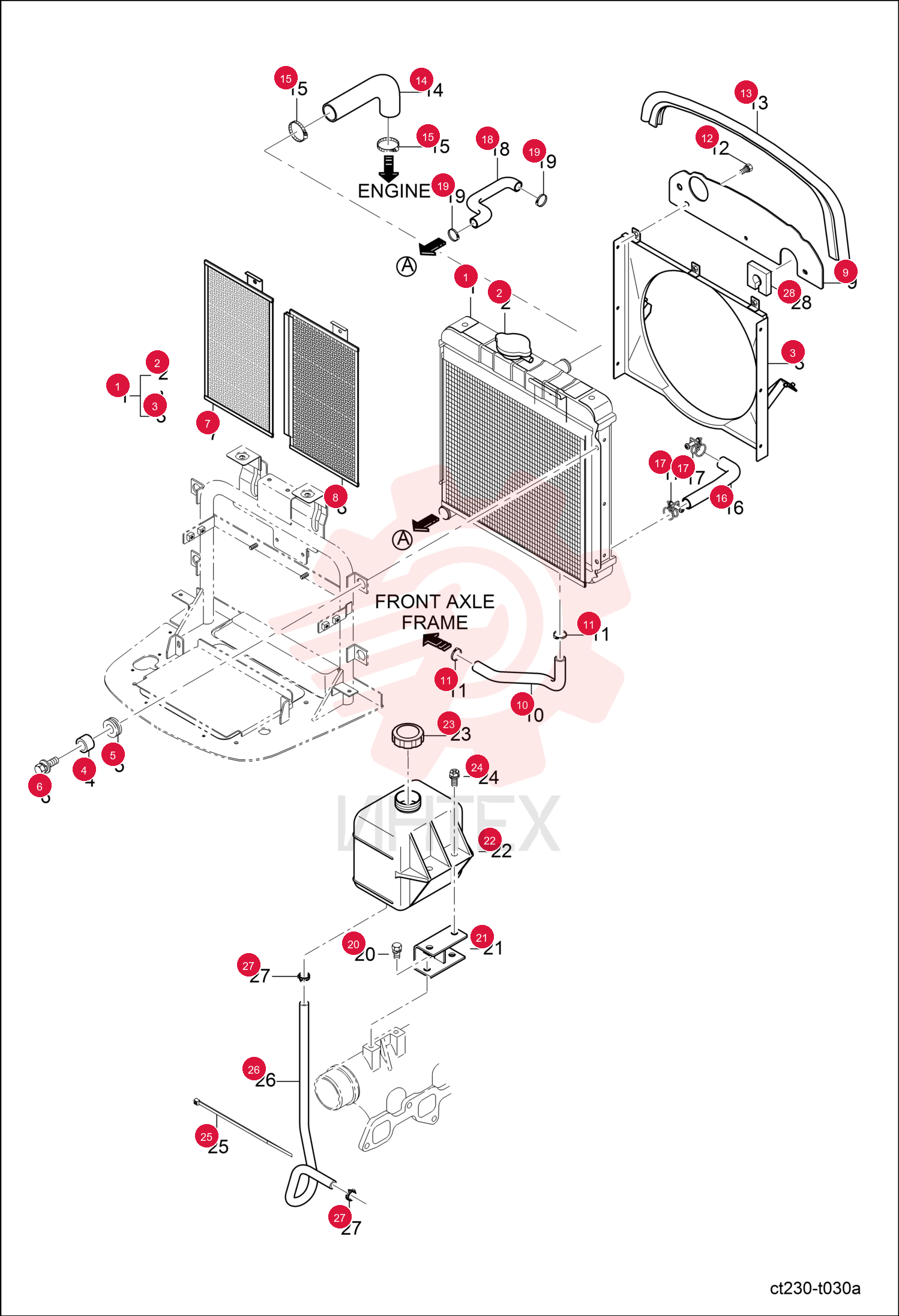 EXCHANGER RADIATOR 6695389
