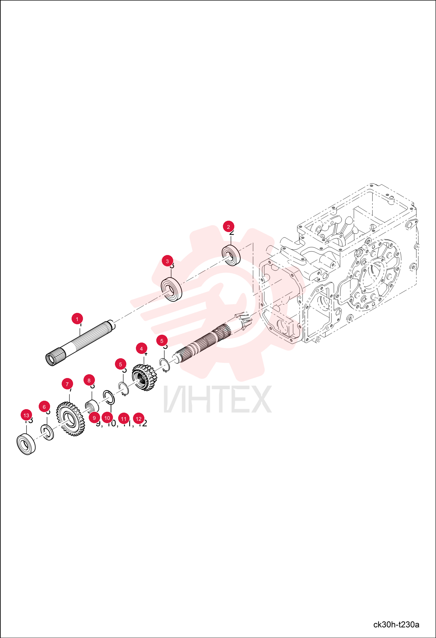 SHAFT, GEAR 6697632