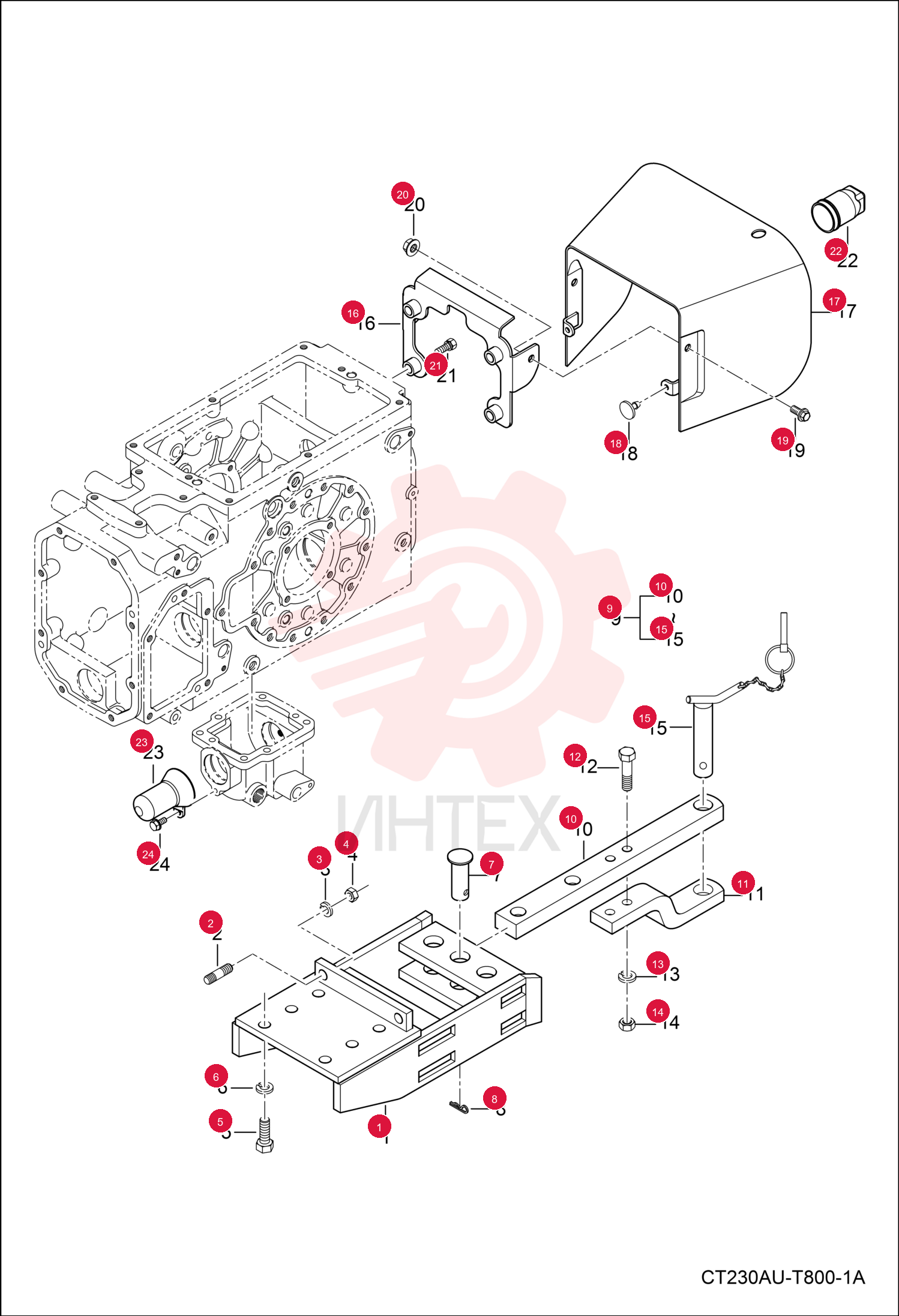 FRAME, SWING DRAWBAR 6697231 (1)