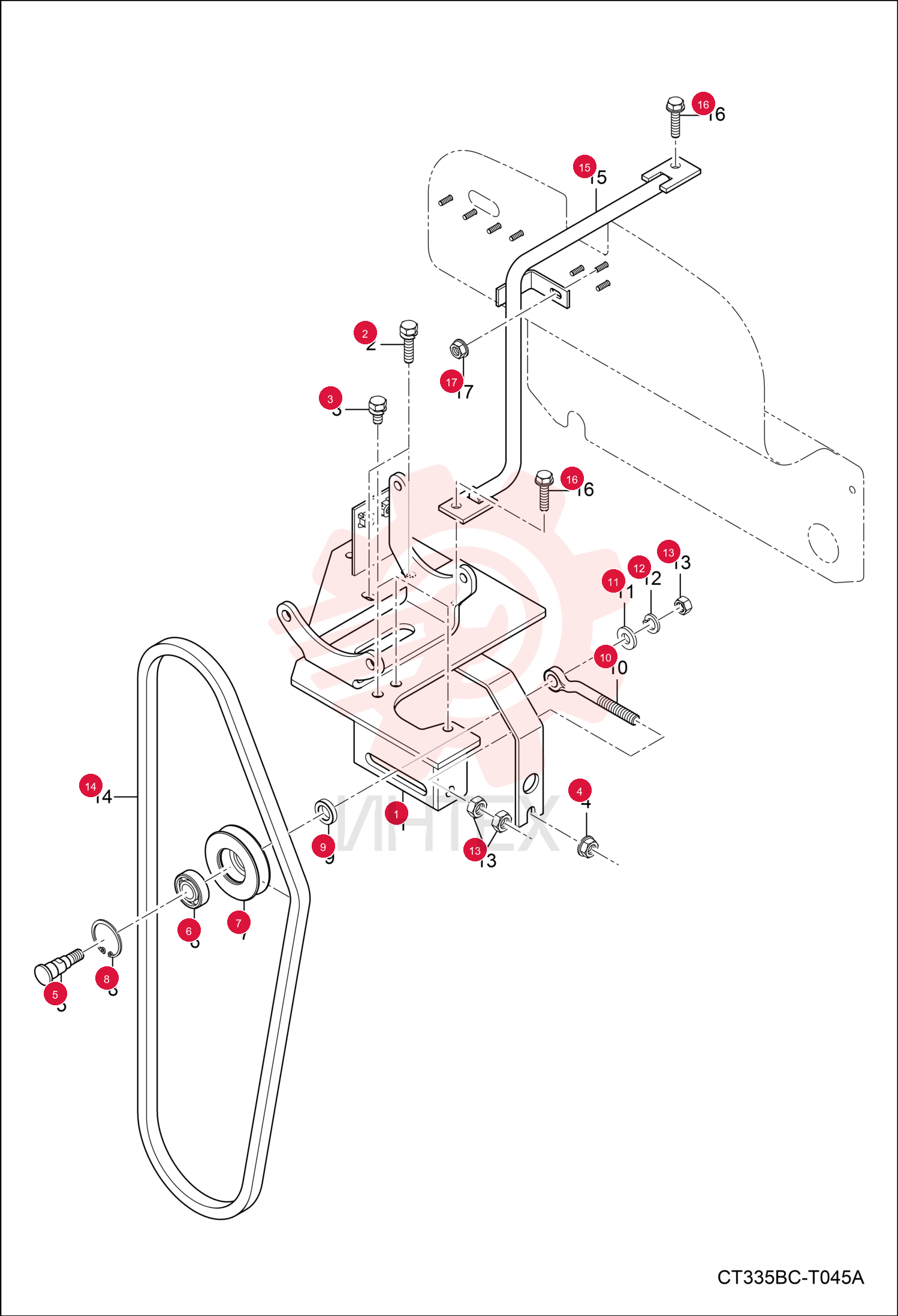 BRACKET, COMPRESSOR A/C 7003067