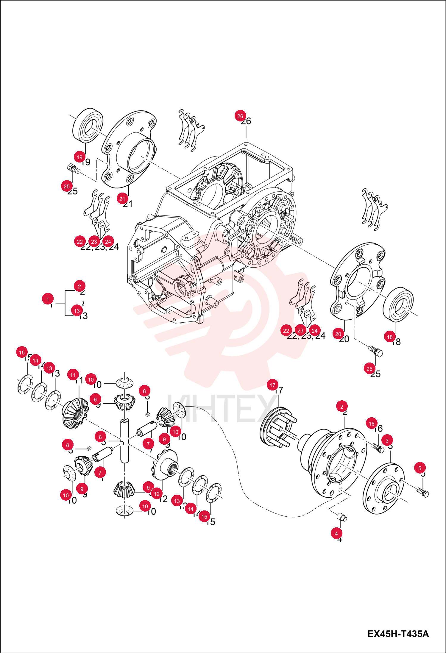 DIFFERENTIAL, REAR 7002333 (2)