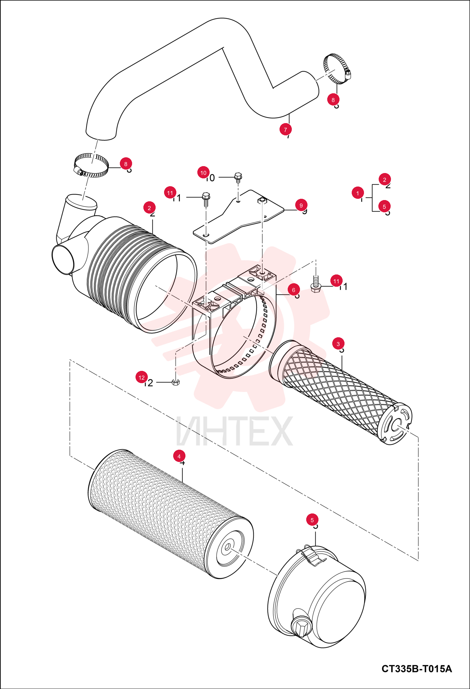 FILTER, AIR CLEANER ASSY 7001980 (3)