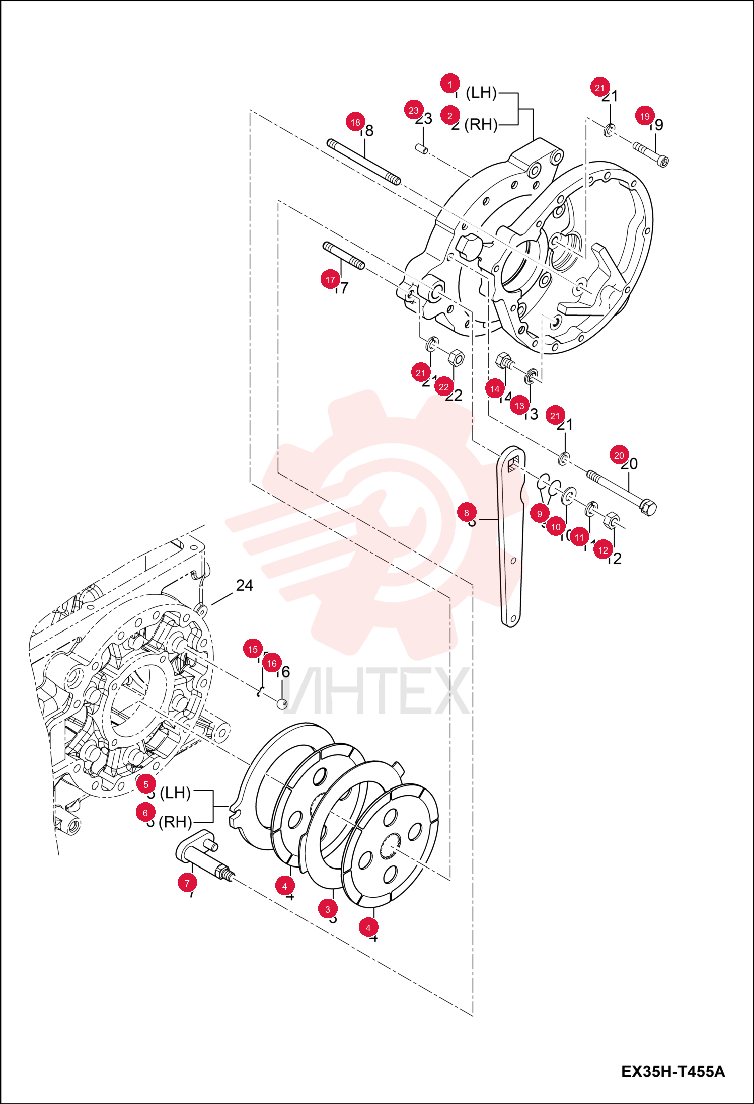 HOUSING, BRAKE LH 7002005 (2)