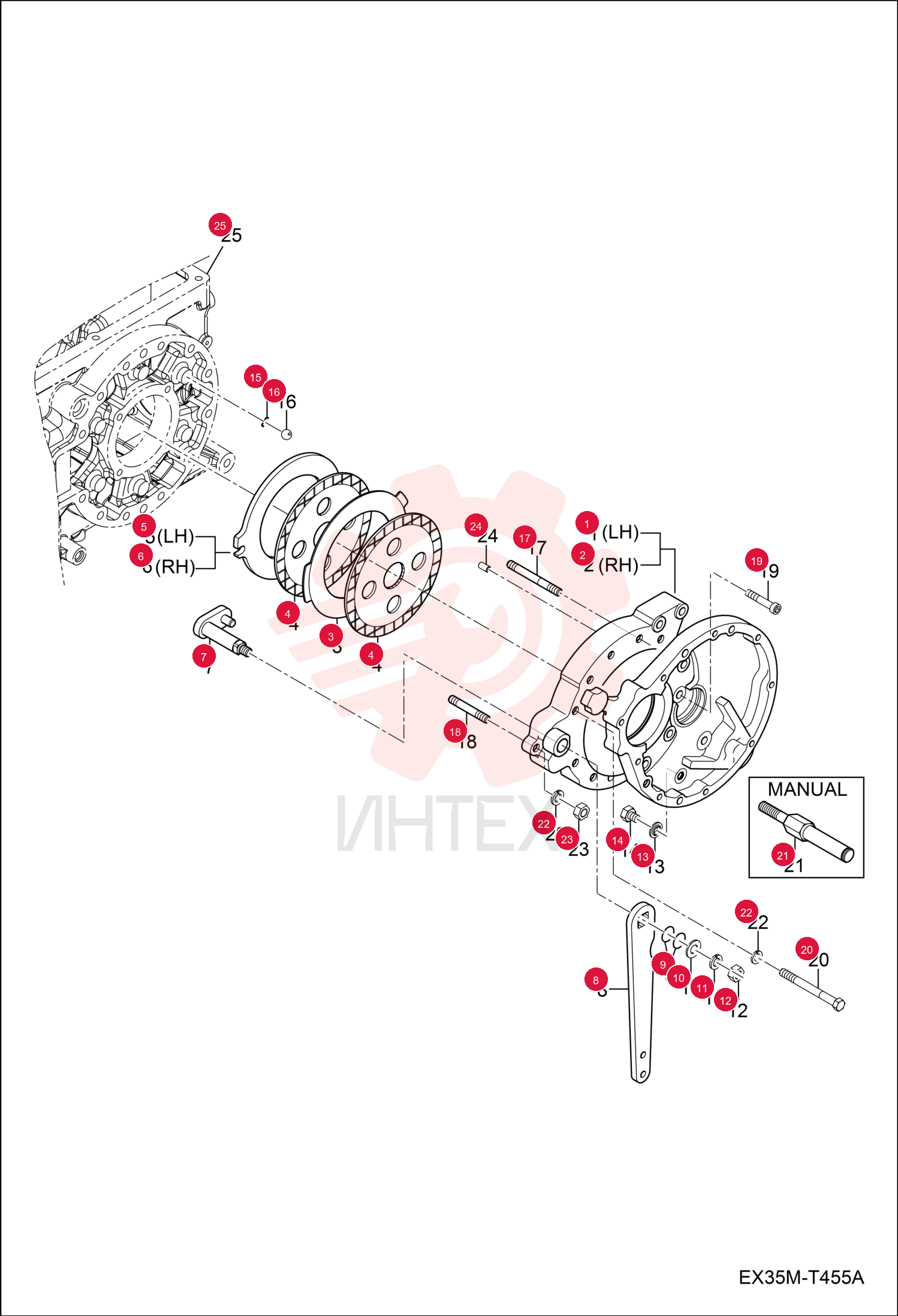HOUSING, BRAKE LH 7002005 (3)