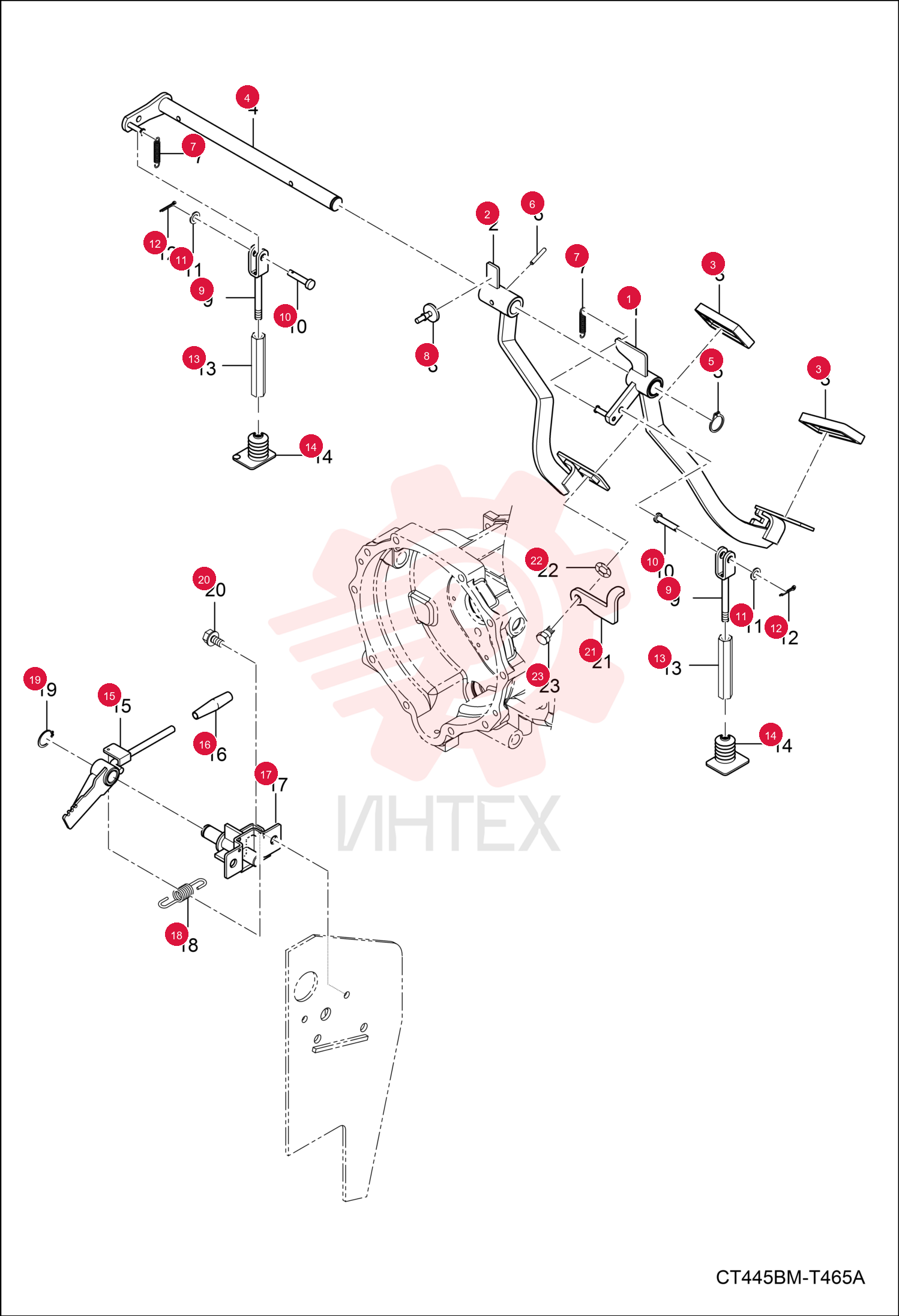 PEDAL, BRAKE 7013092