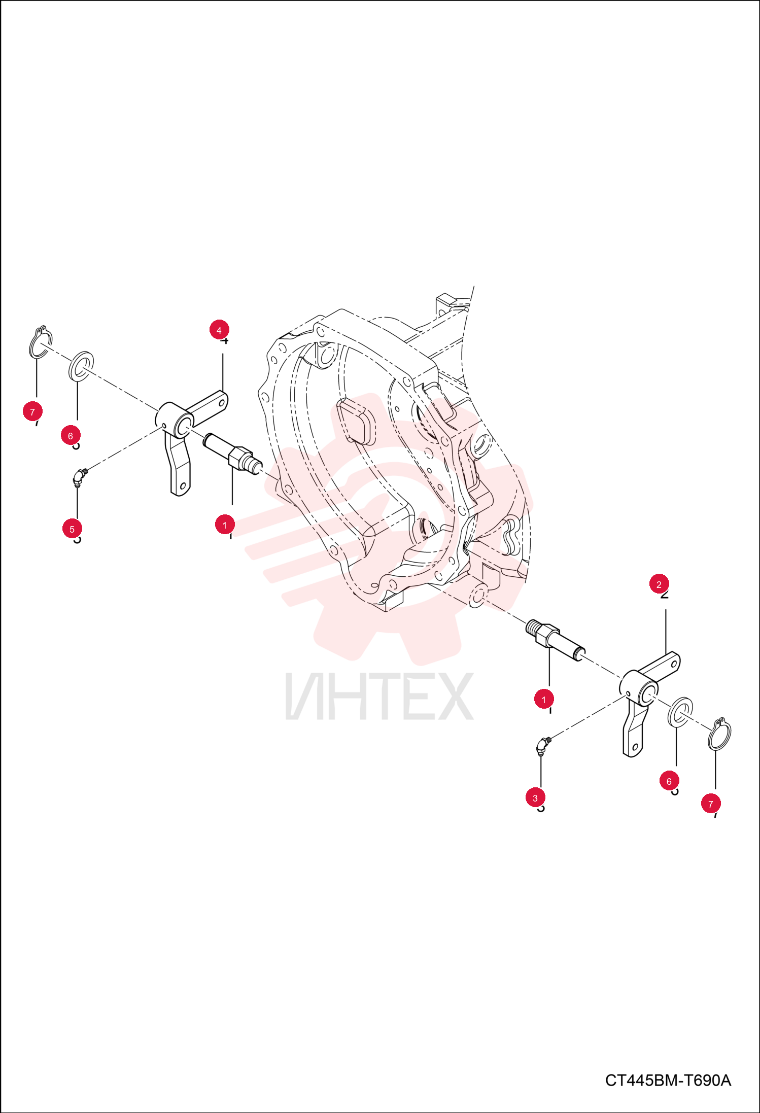 SHAFT, LEVER BRAKE 7002006 (1)