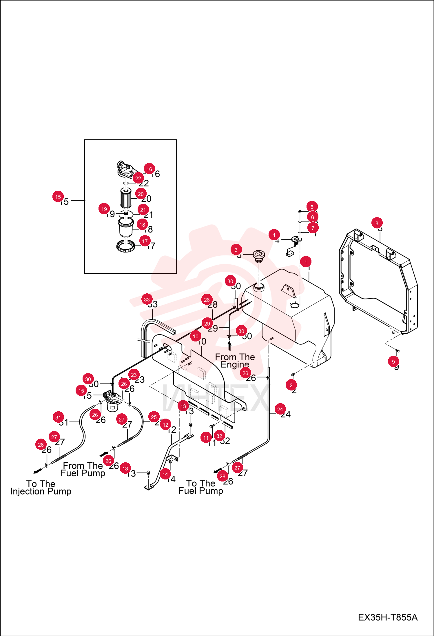 TANK, FUEL 7013058 (3)