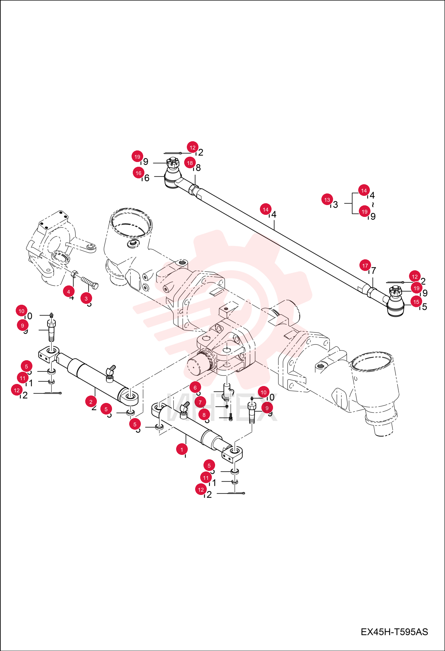 CYLINDER, STEERING 7002884 (1)
