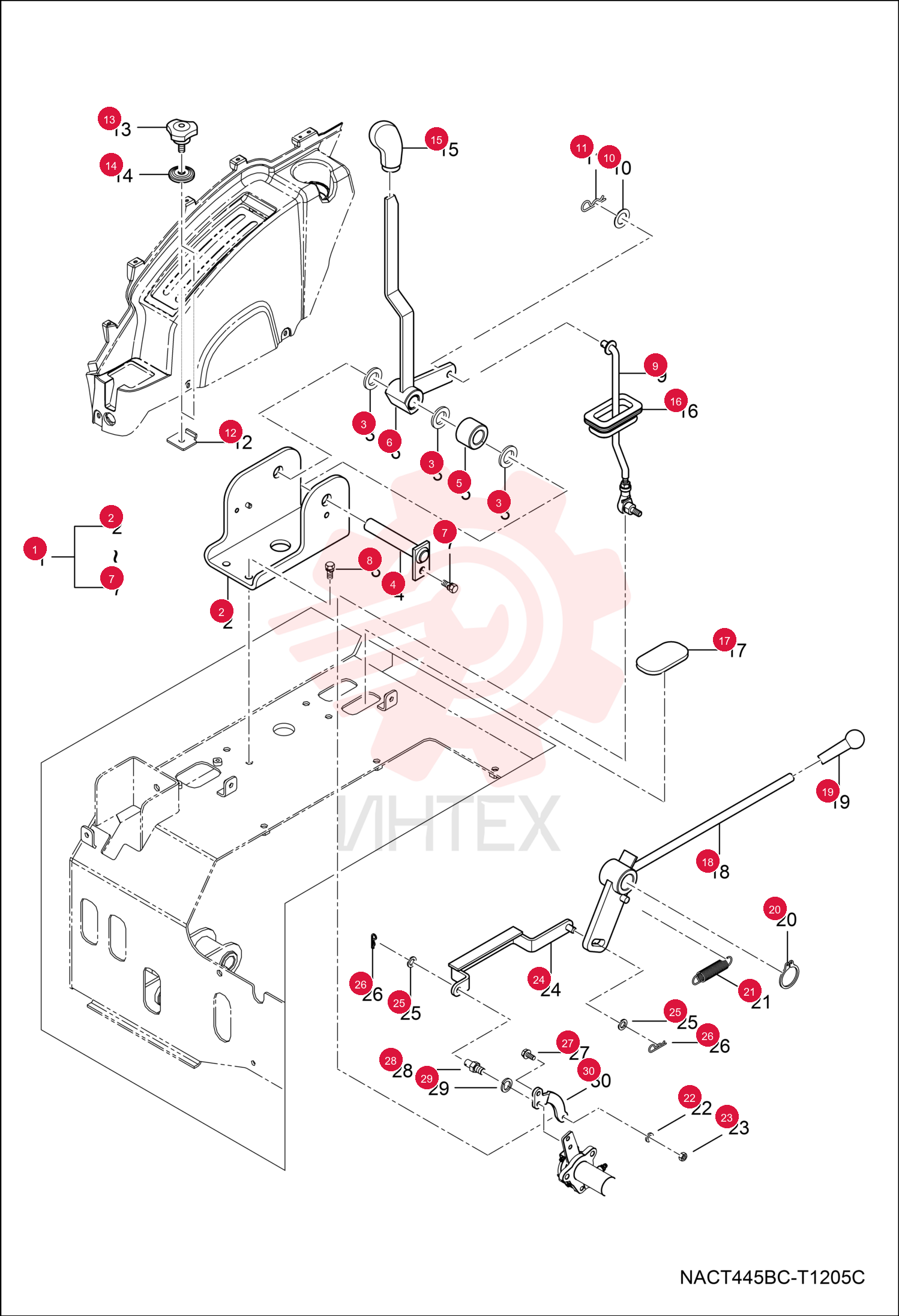 LEVER, HYD ASSY 7003218