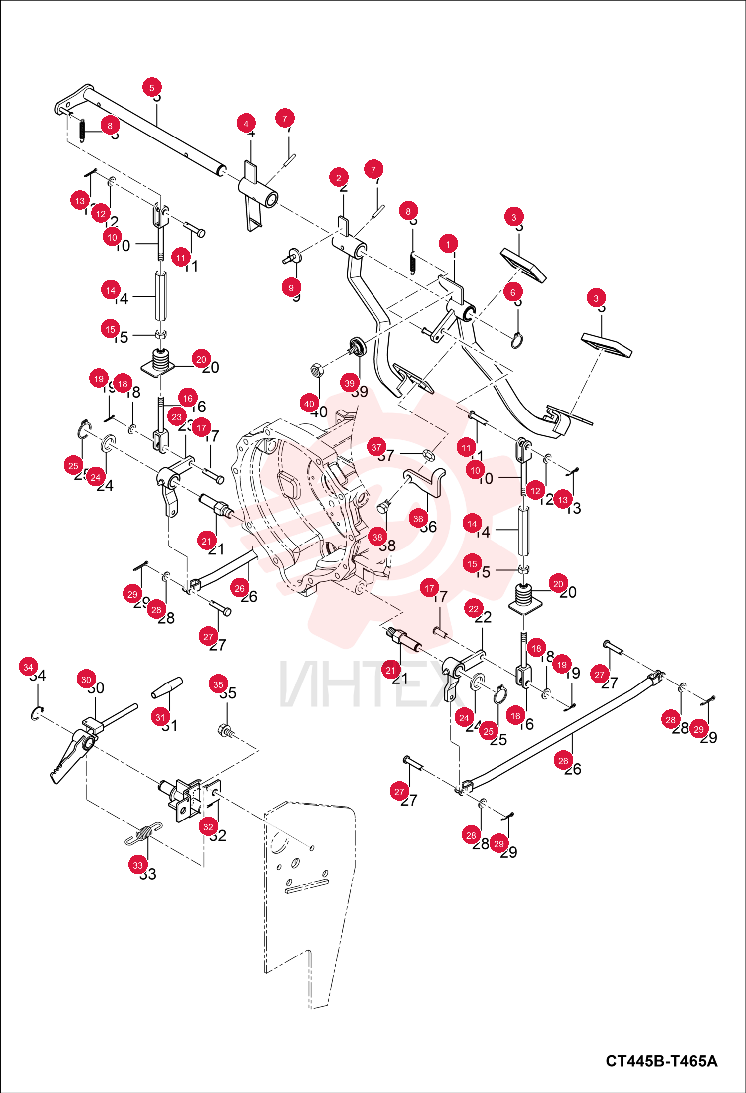 PEDAL, BRAKE 7002083 (1)