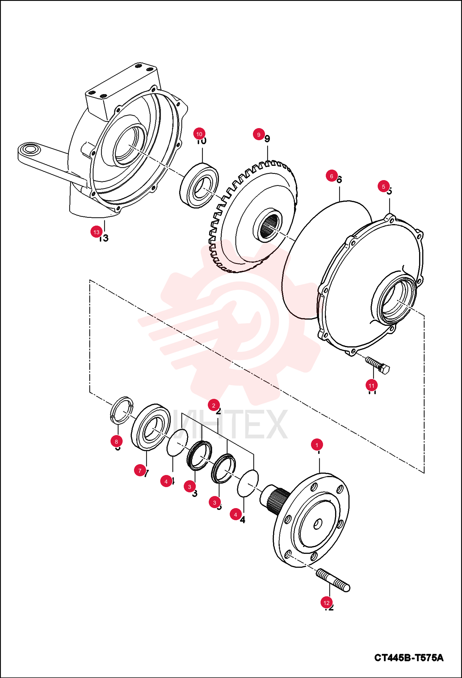 AXLE, FRONT 7002182 (1)