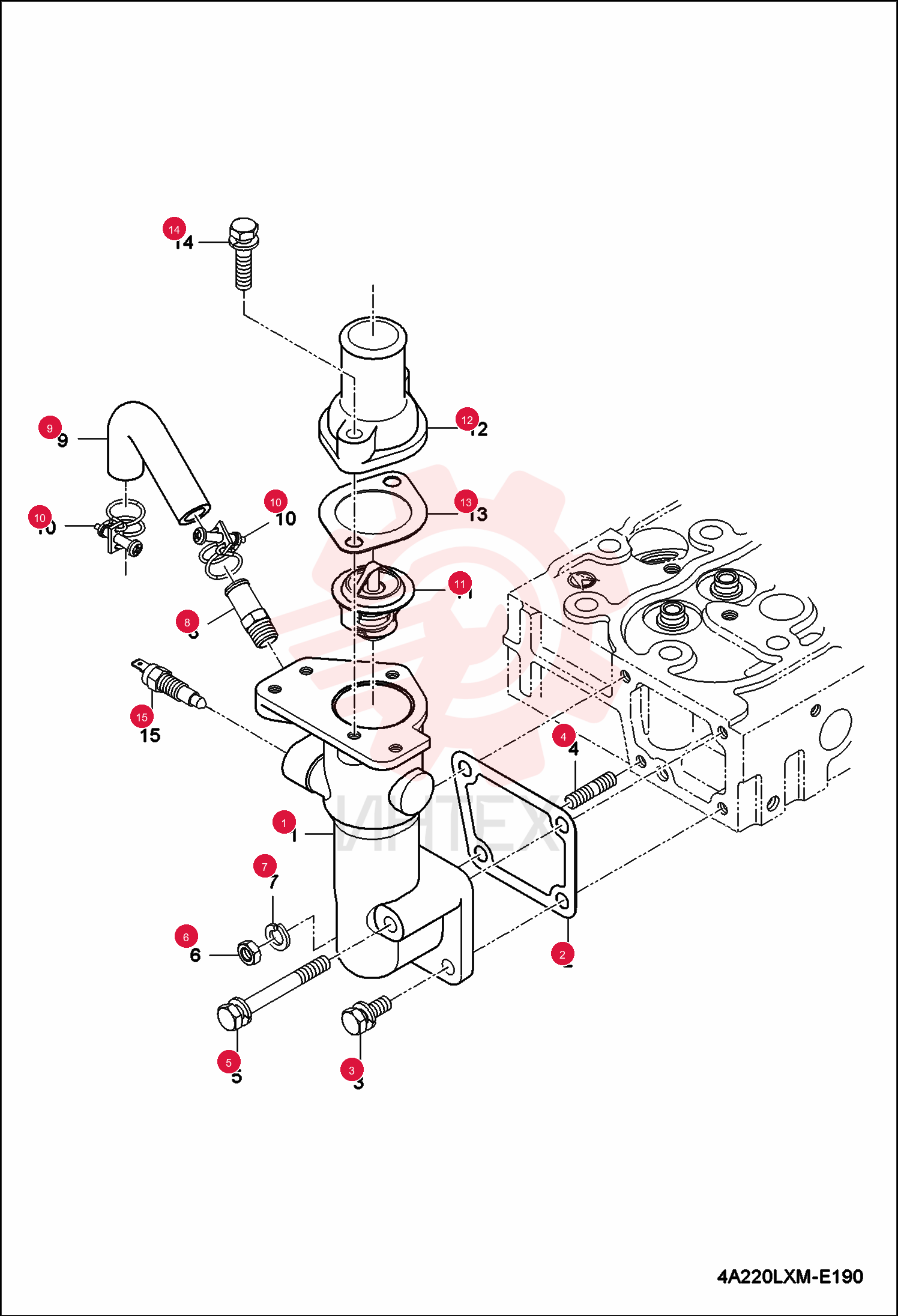 FLANGE WATER 6697226 (1)