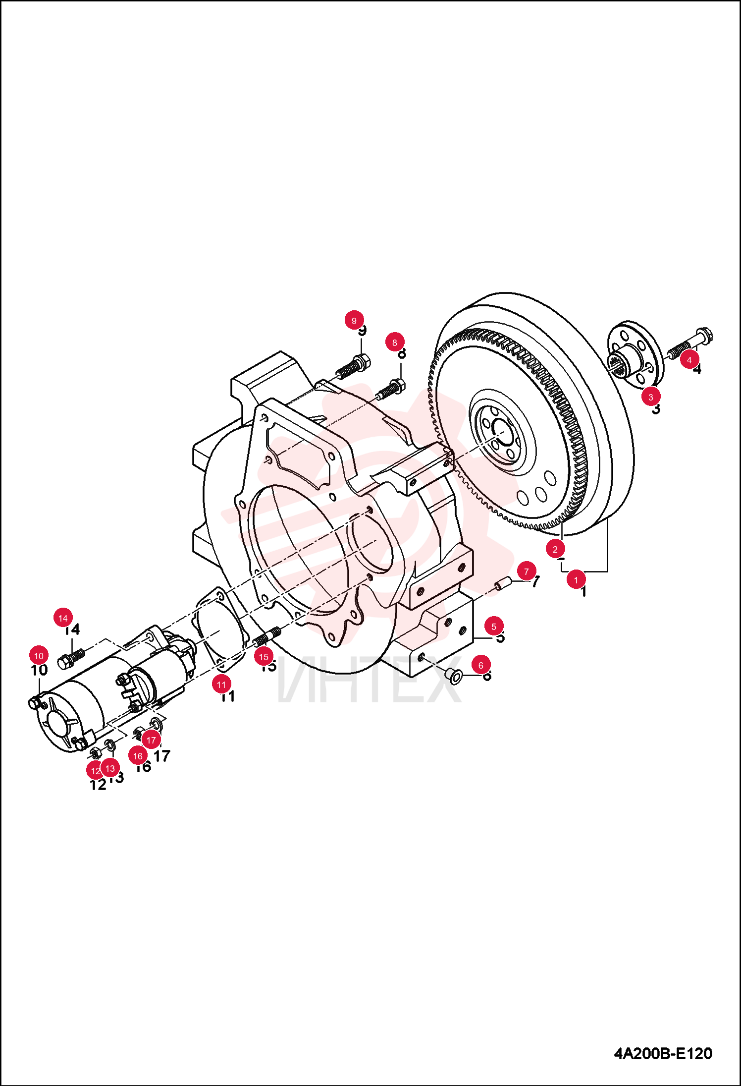 FLYWHEEL ENGINE ASSEMBLY 7012884